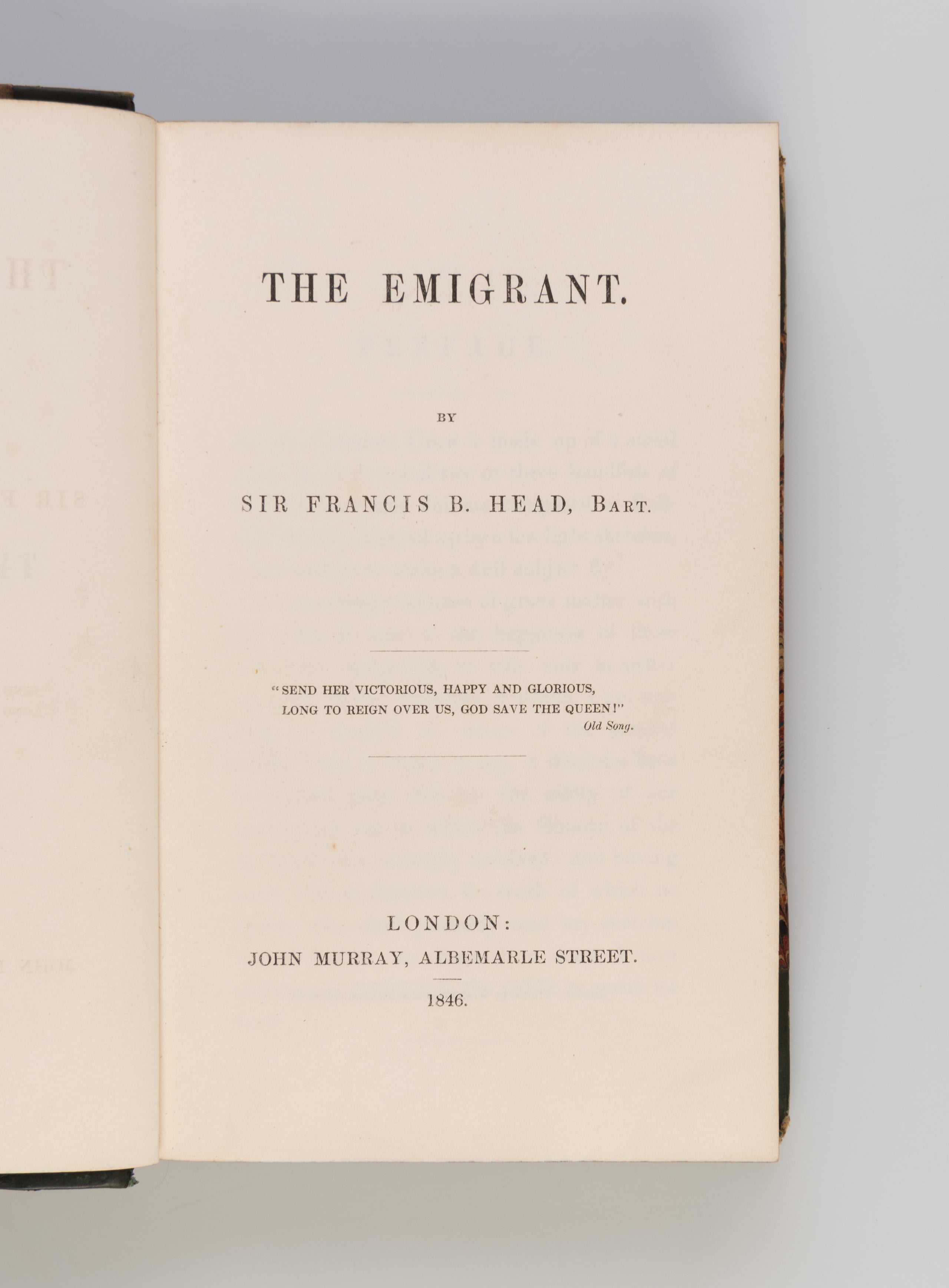The Emigrant.