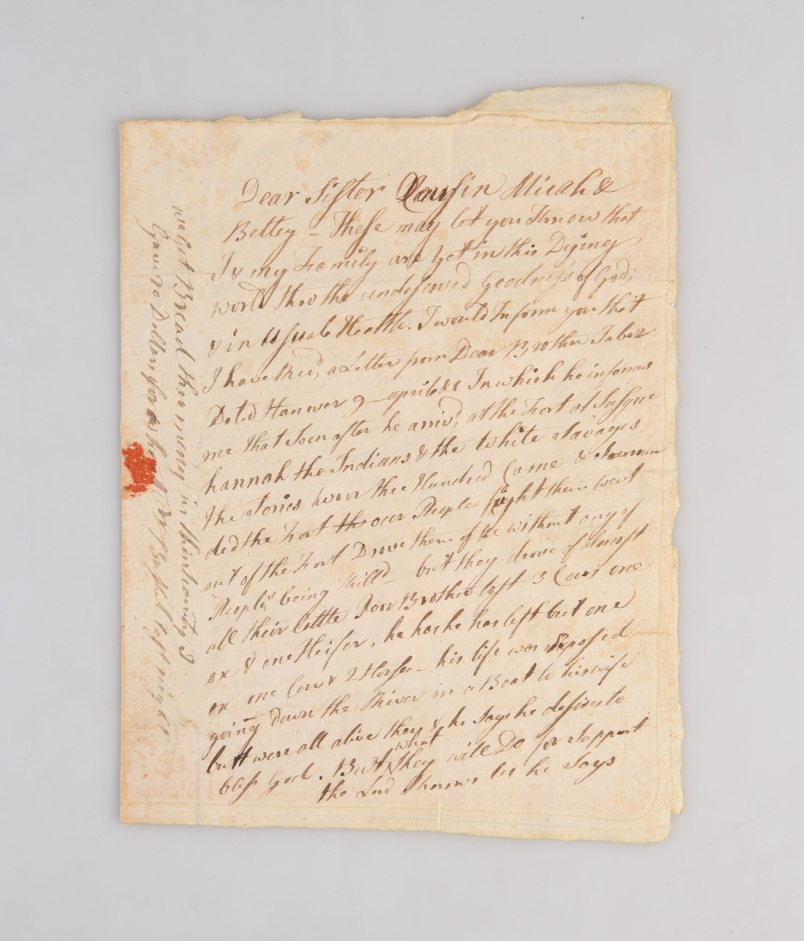 ALS account of attack of Fort Susquehanna by 