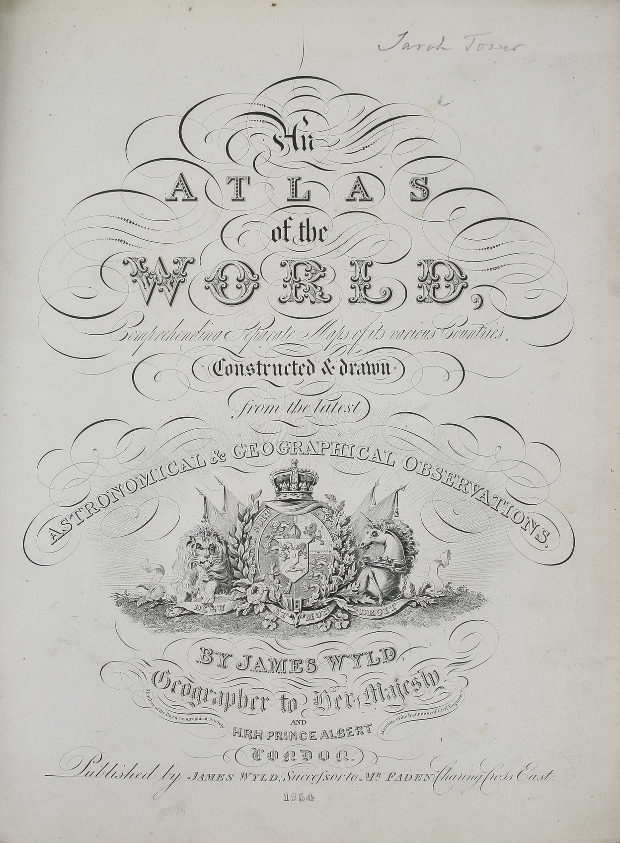 An Atlas of the World, comprehending separate maps of its various countries, constructed & drawn from the latest astronomical & geographical observations ...