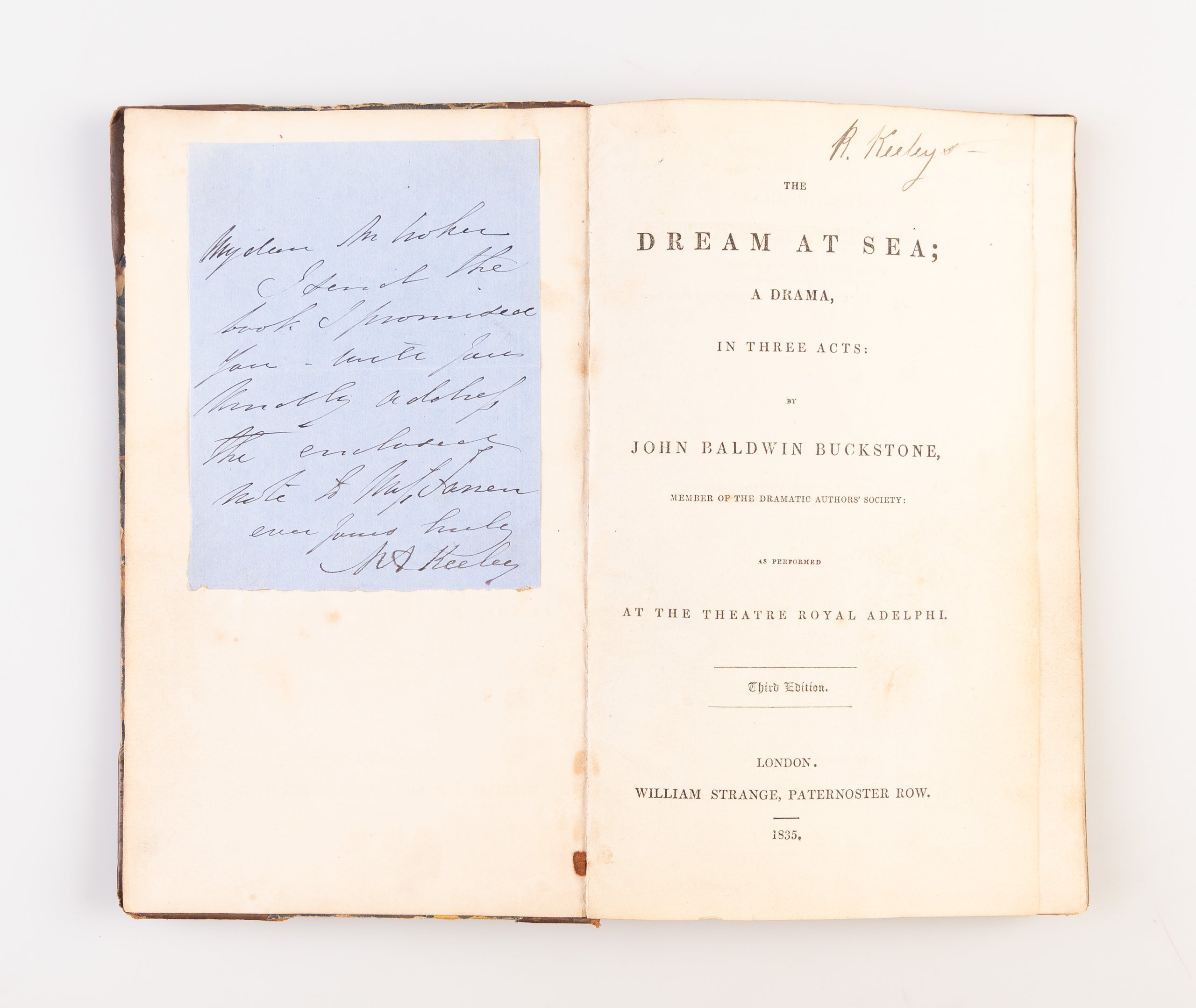 The Dream at Sea; a Drama, in three acts: