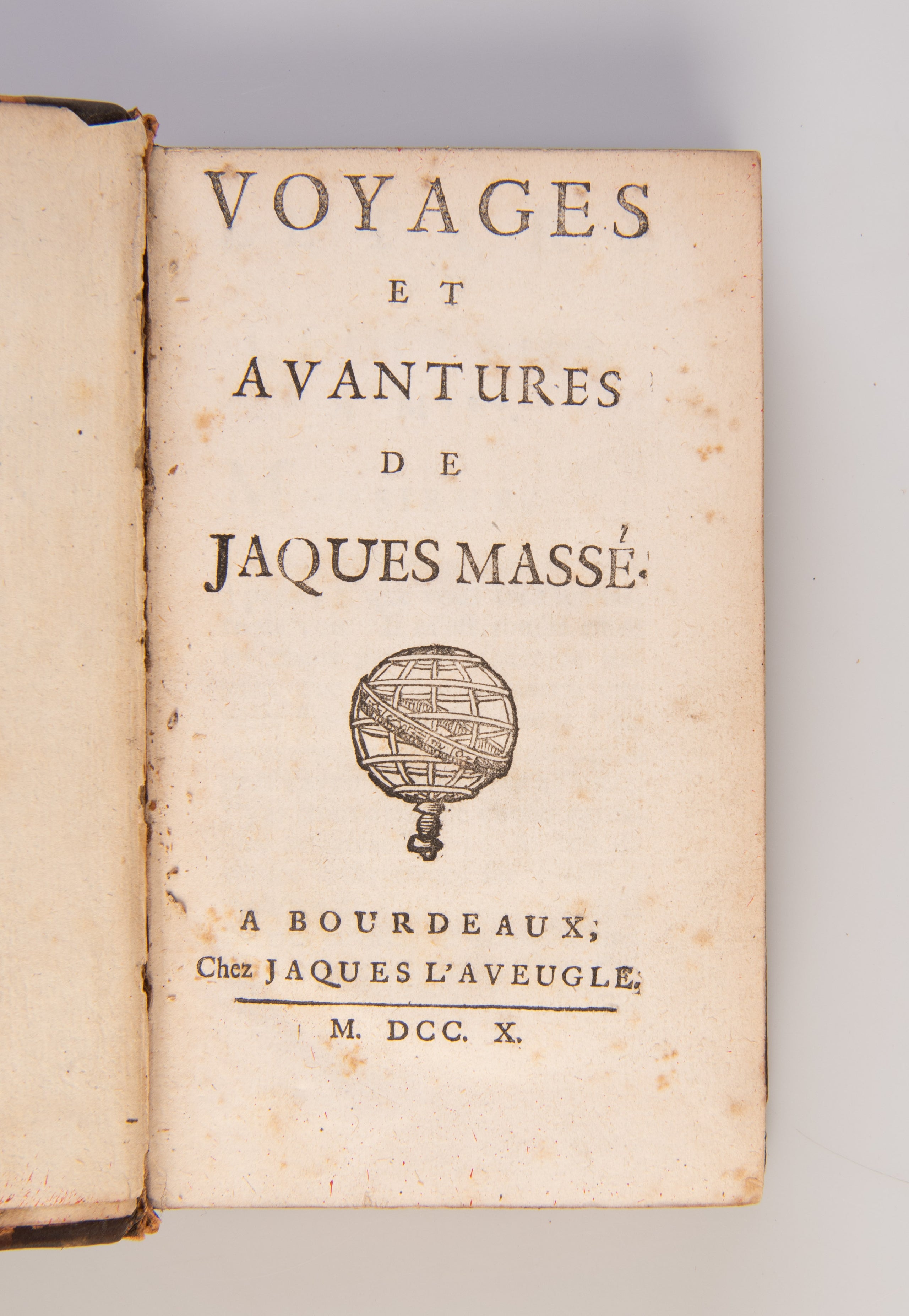 Voyages et Aventures de Jacques Massé.