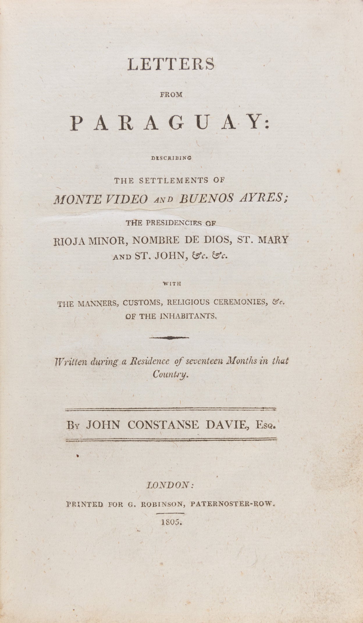 Letters from Paraguay: