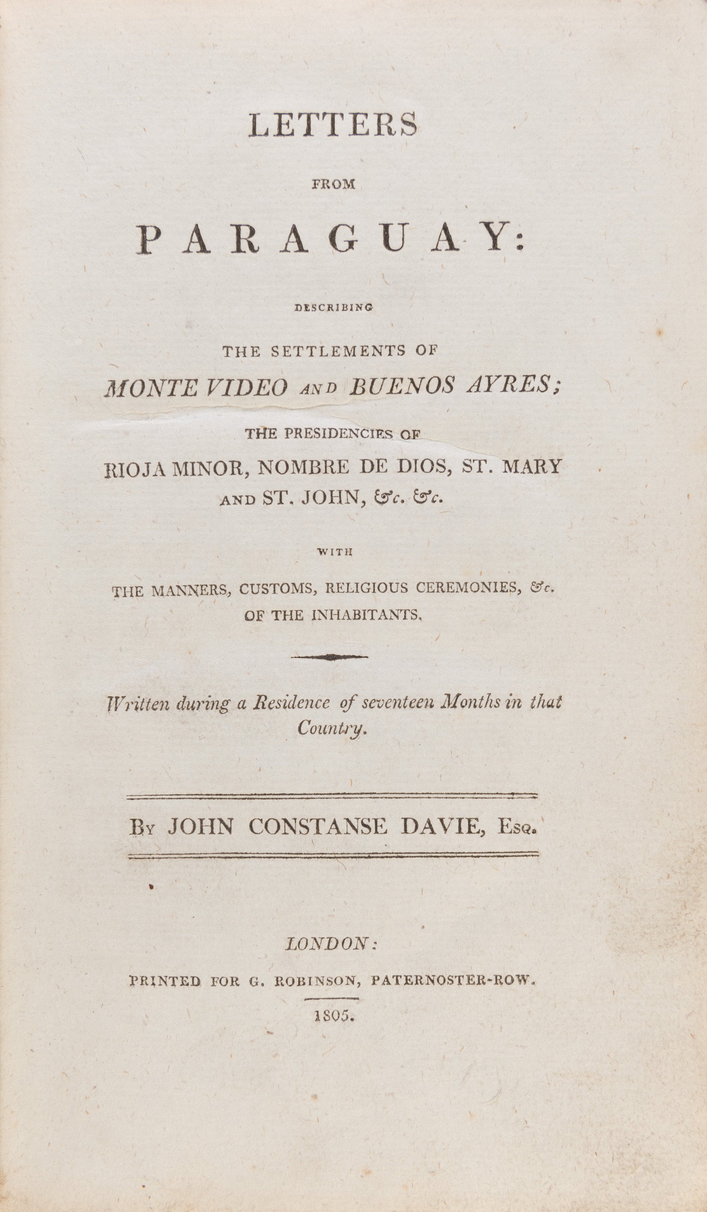 Letters from Paraguay: