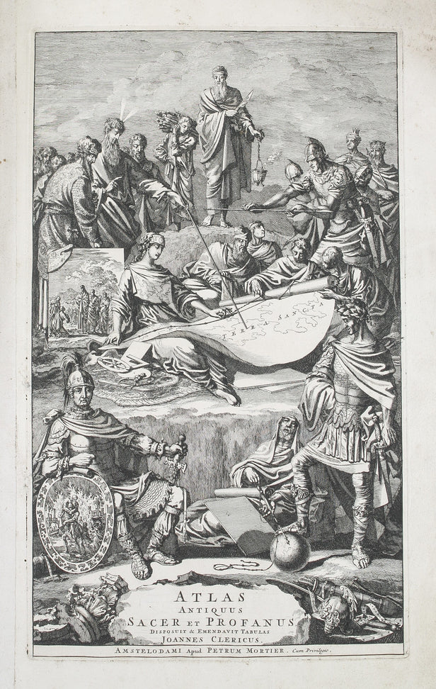 Atlas Antiquus, Sacer, Ecclesiasticus et Profanus; in quo Terrae Sanctae variae divisiones, Dioiesesium Patriarchalium & Episcopalium limites, Orbisque universus antiquus, prout erat olim excultus & divisus, oculis subjiciuntur; ... Collectus ex Tabulis G