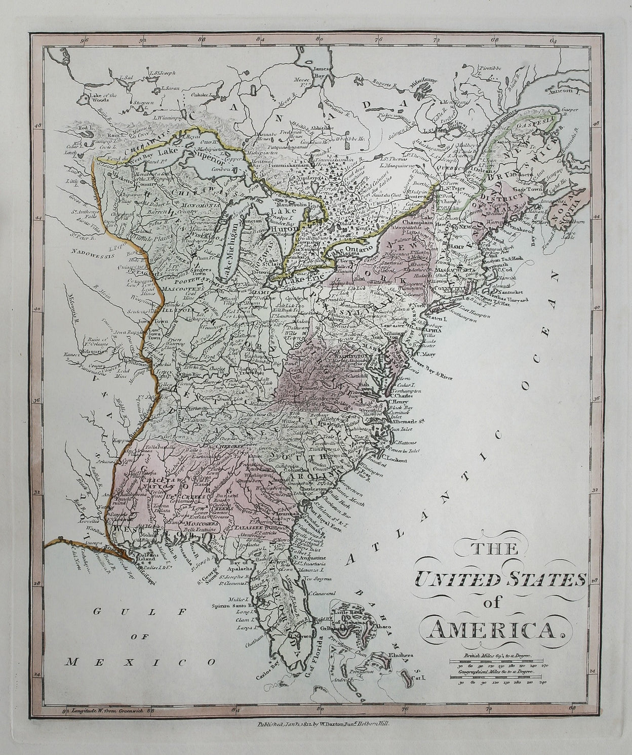 38 Maps. Union Atlas containing New and Improved Maps of all the Empires, Kingdoms and State in the known World ...
