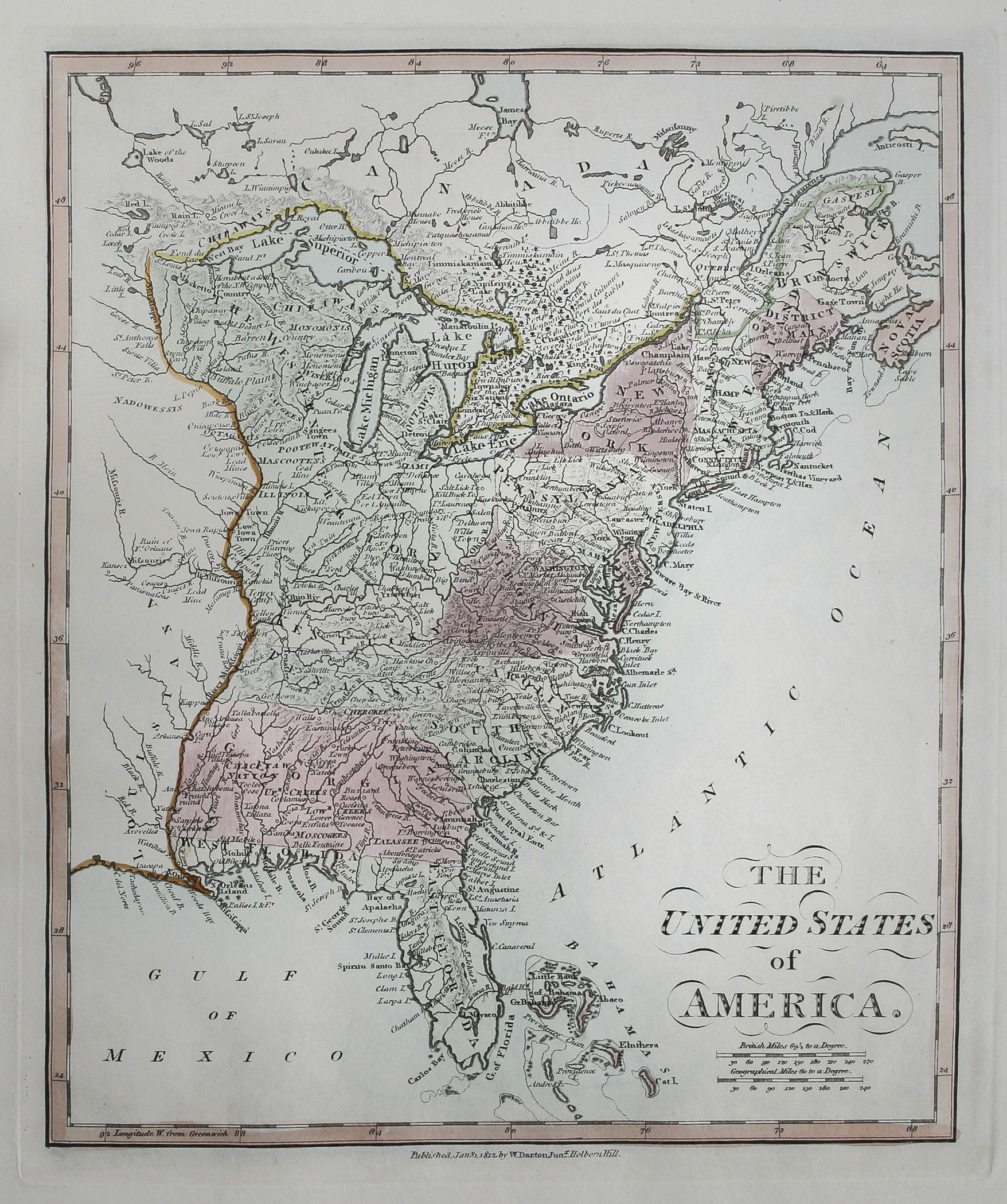 38 Maps. Union Atlas containing New and Improved Maps of all the Empires, Kingdoms and State in the known World ...