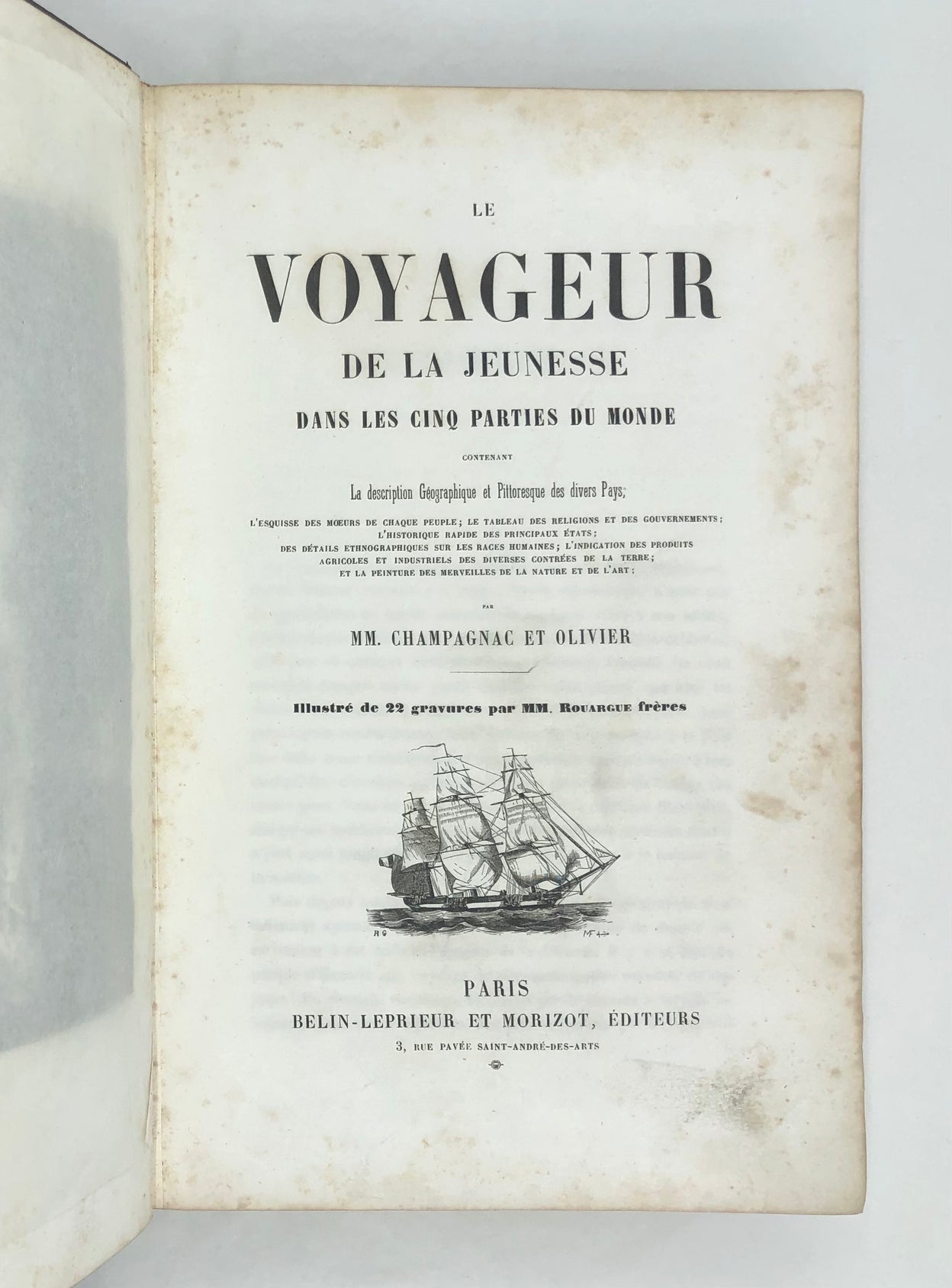Le Voyageur de la Jeunesse dans les Cinq Parties du Monde...