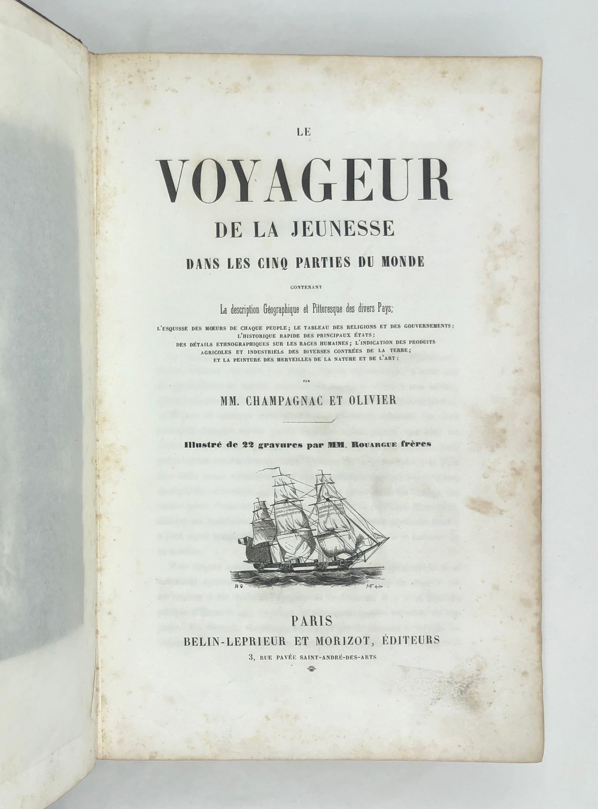 Le Voyageur de la Jeunesse dans les Cinq Parties du Monde...