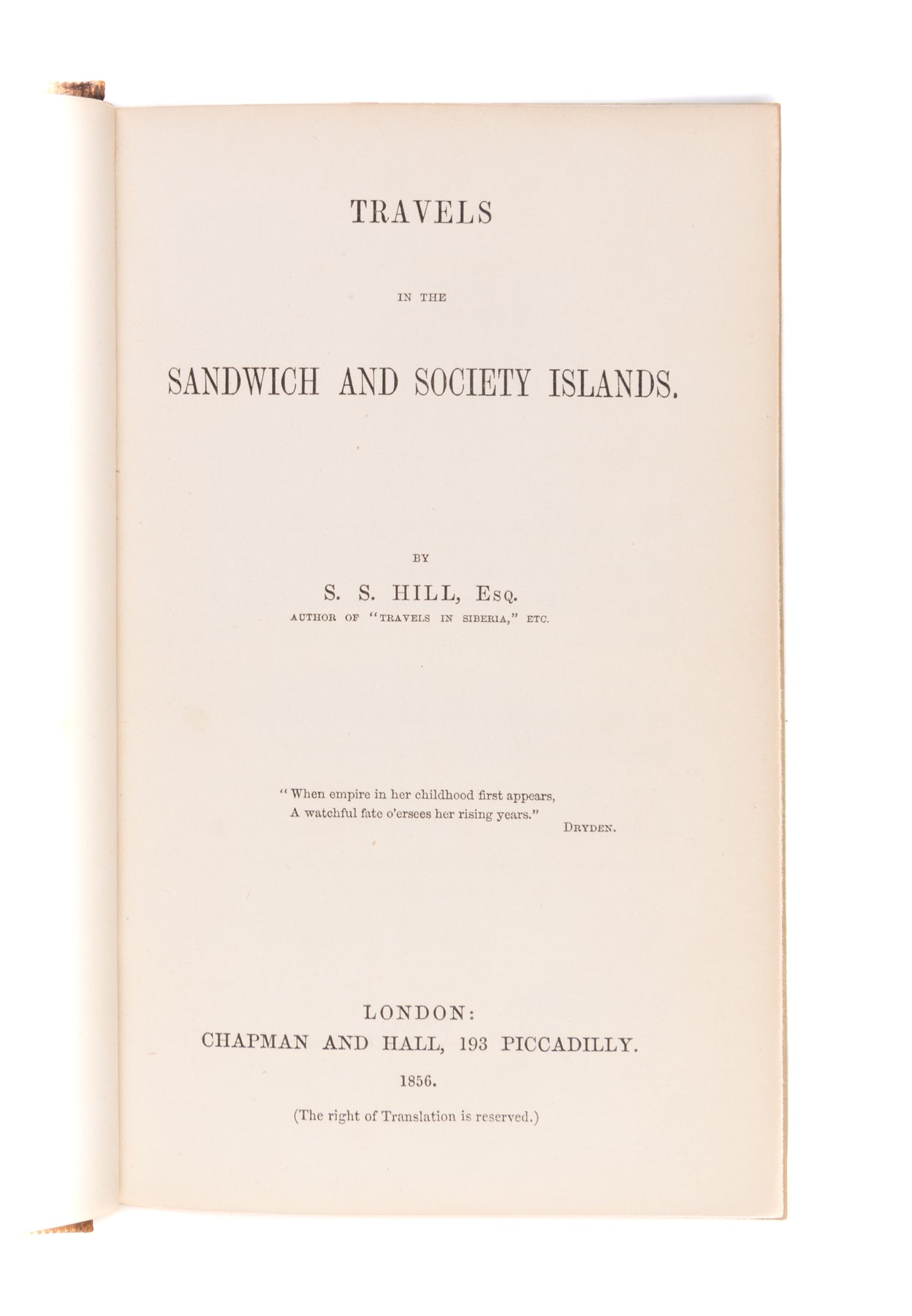 Travels in the Sandwich and Society Islands.