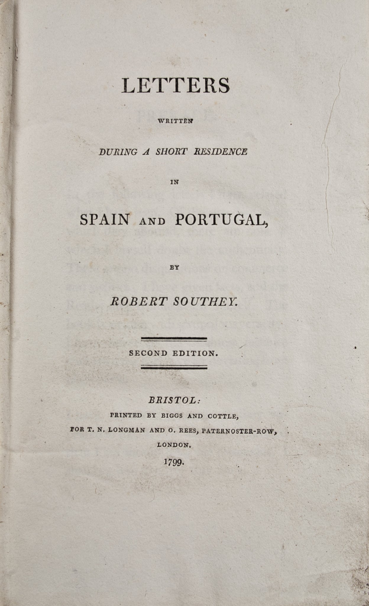 Letters Written During a Short Residence in Spain and Portugal.