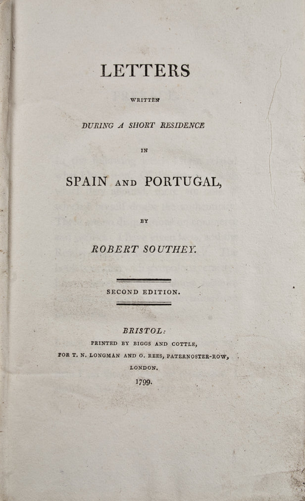 Letters Written During a Short Residence in Spain and Portugal.