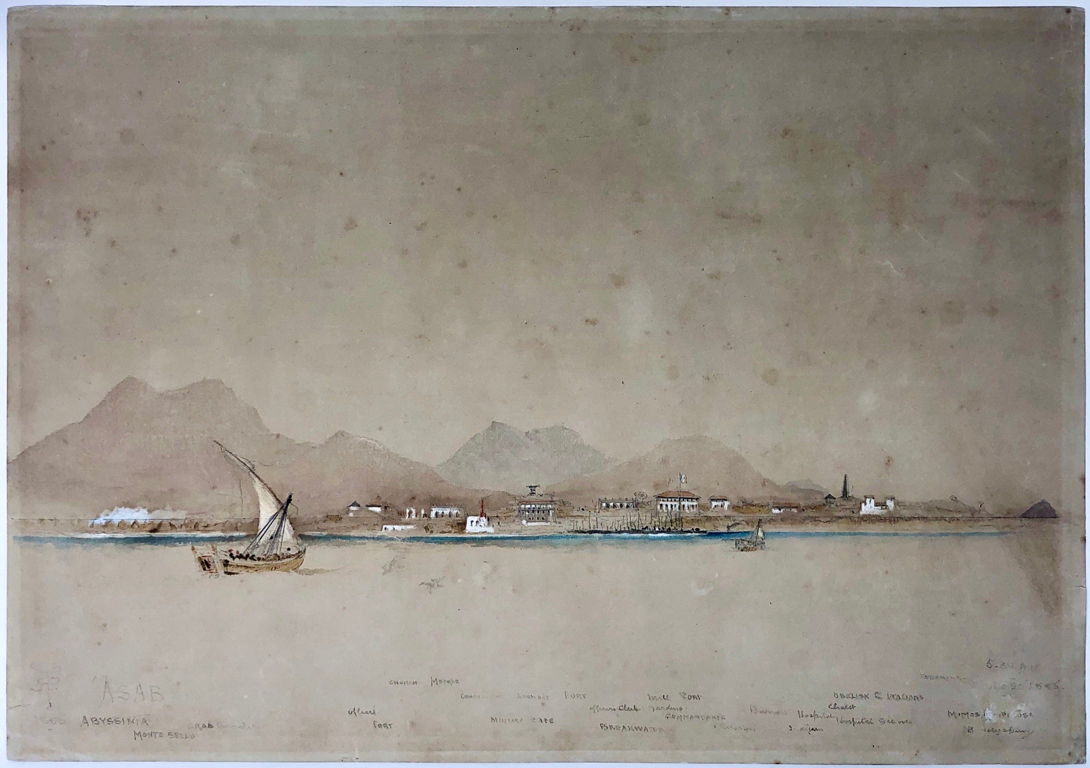 A series of watercolours relating to the last voyage of the Sunbeam with Lady Brassey.