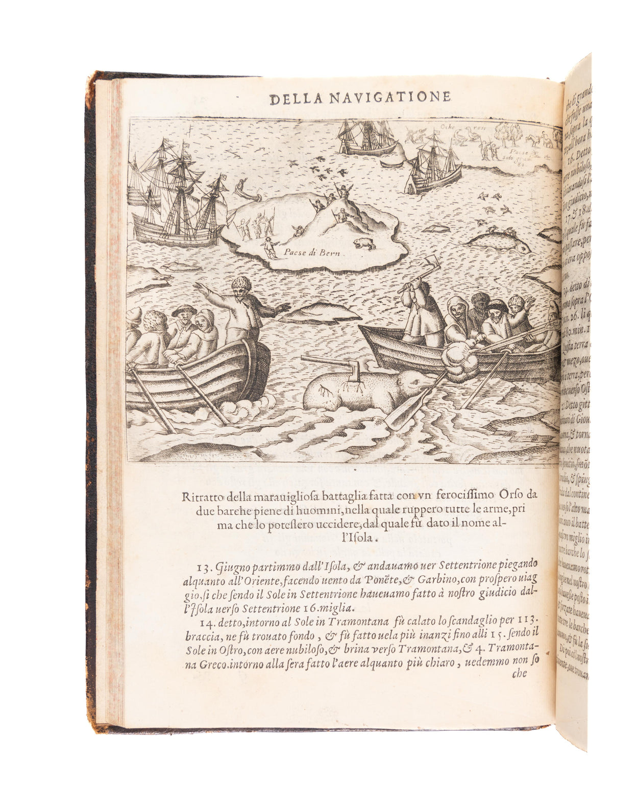 Tre Navigationi fatte dagli Olandesi, e Zelandesi Al Settentrione nella Norvegia, Moscovia, e Tartaria verso il Catai, e Regno de Sini, doue scopersero il Mare di Veygatz, La Nuova Zembla,