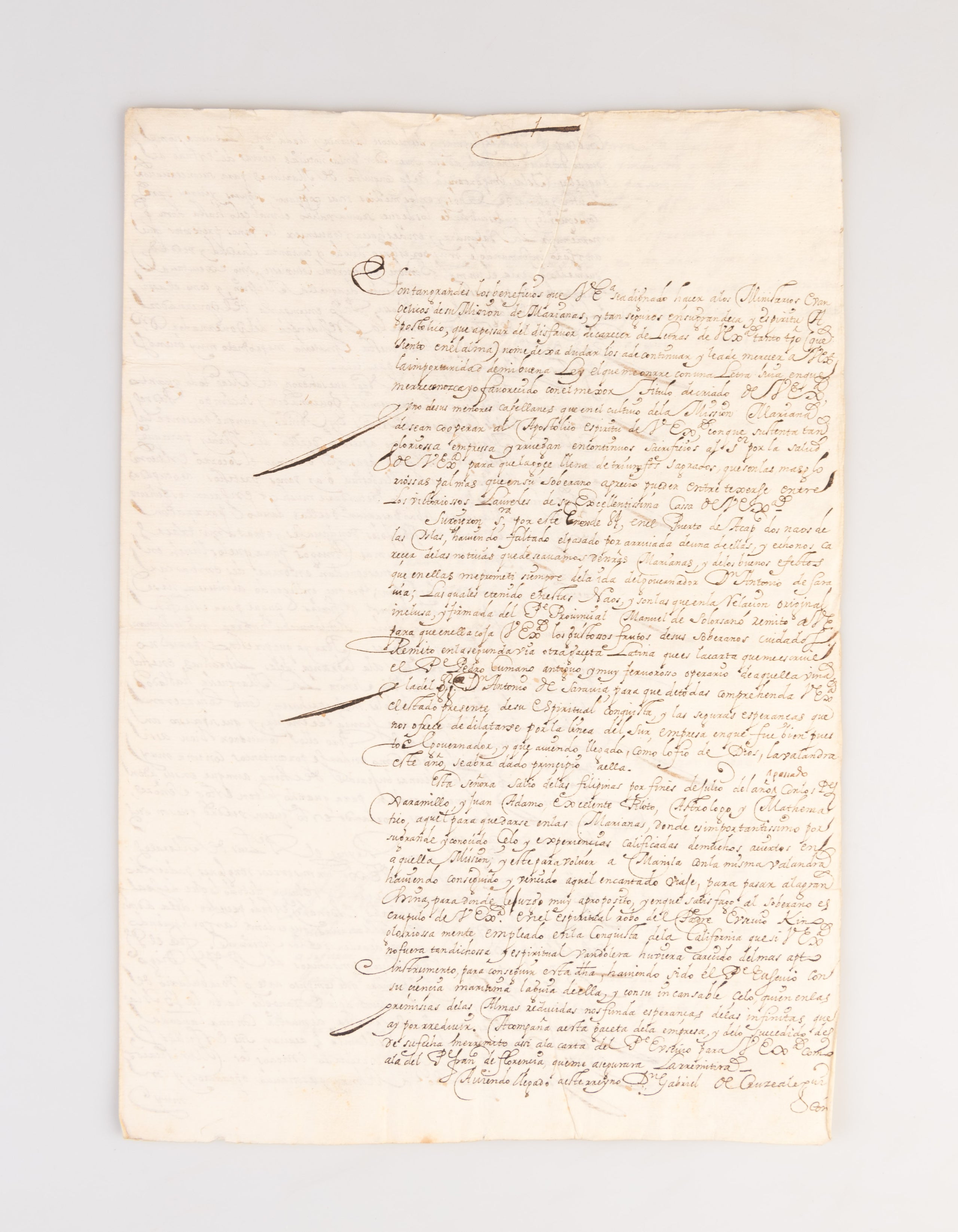 ALS from Father Baltasar de Mansilla to the Duchess of Aveiro.