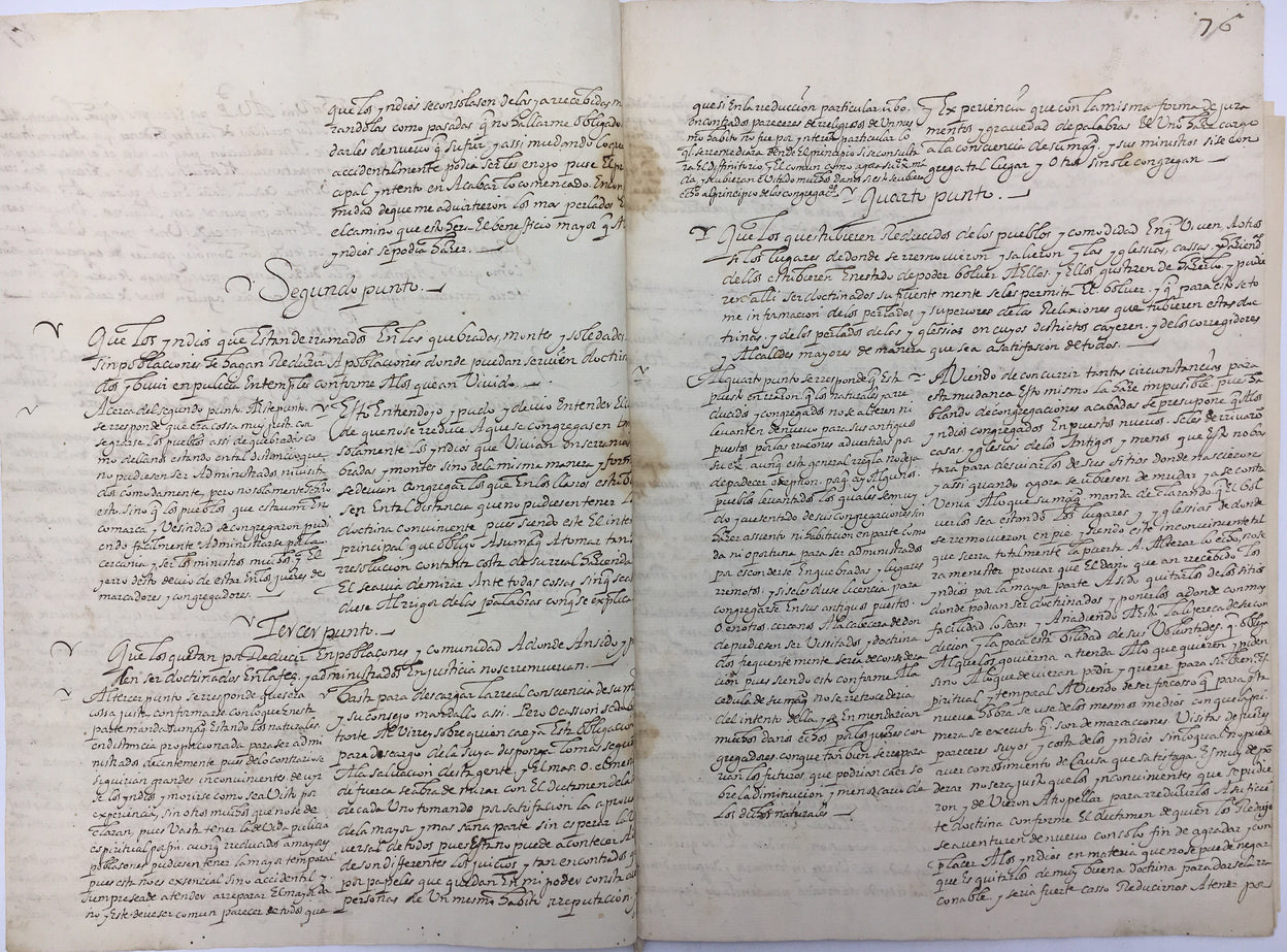 Puntos de la Buena Doctrina de los Indios de Nueva España.