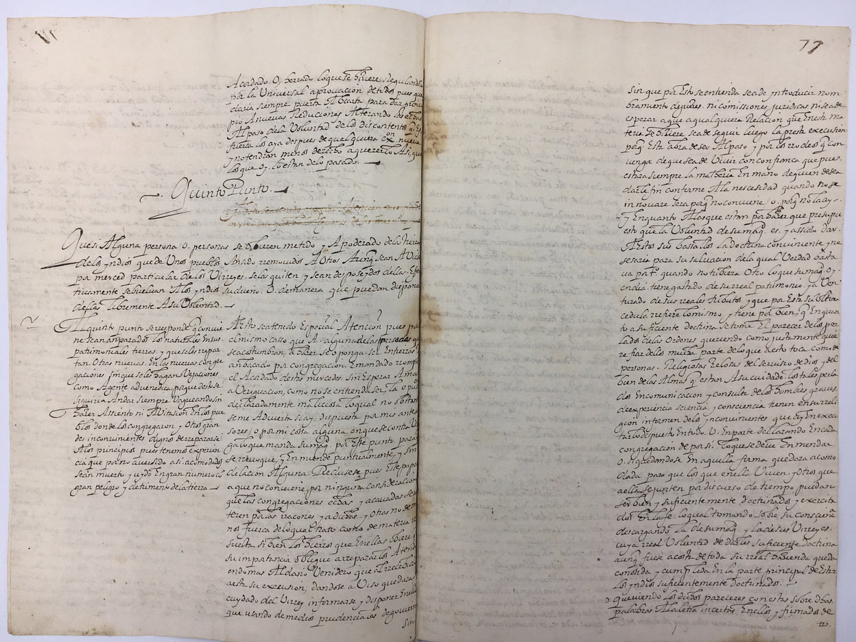 Puntos de la Buena Doctrina de los Indios de Nueva España.