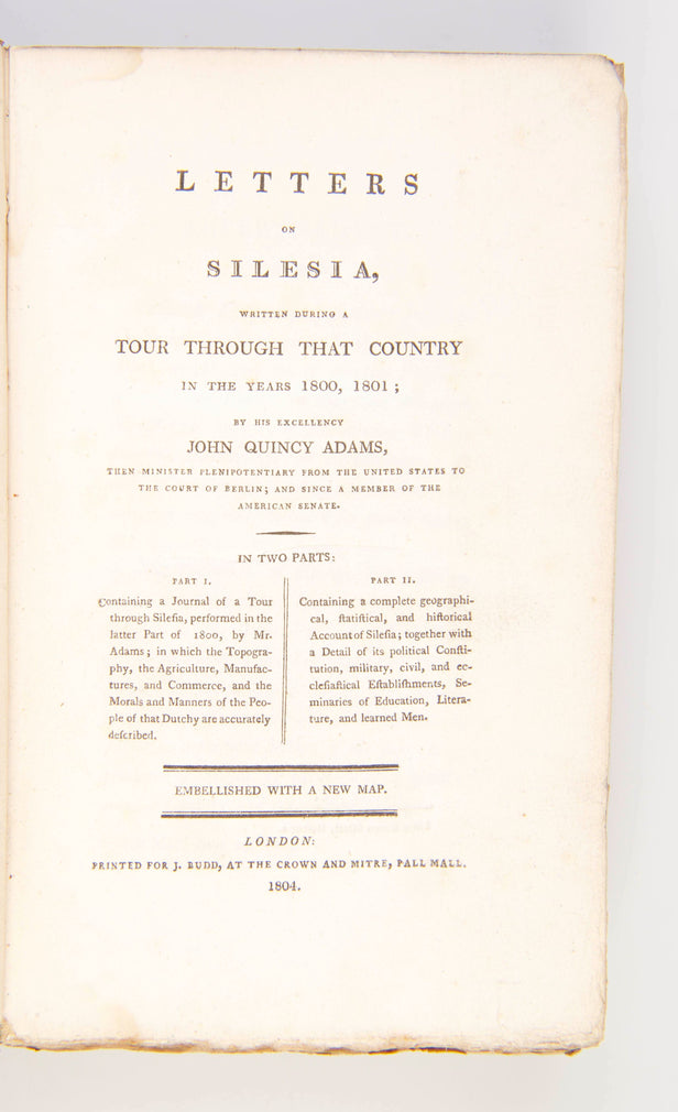 Letters on Silesia, written during a Tour through that Country in the Years 1800, 1801.