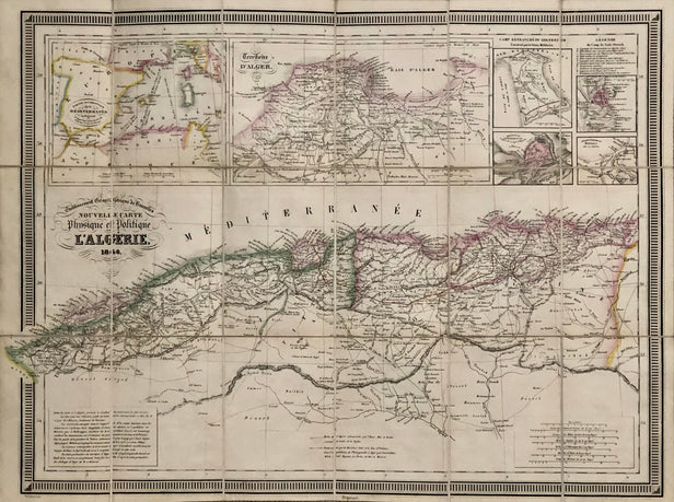Nouvelle Carte Physique et Politique de l'Algerie