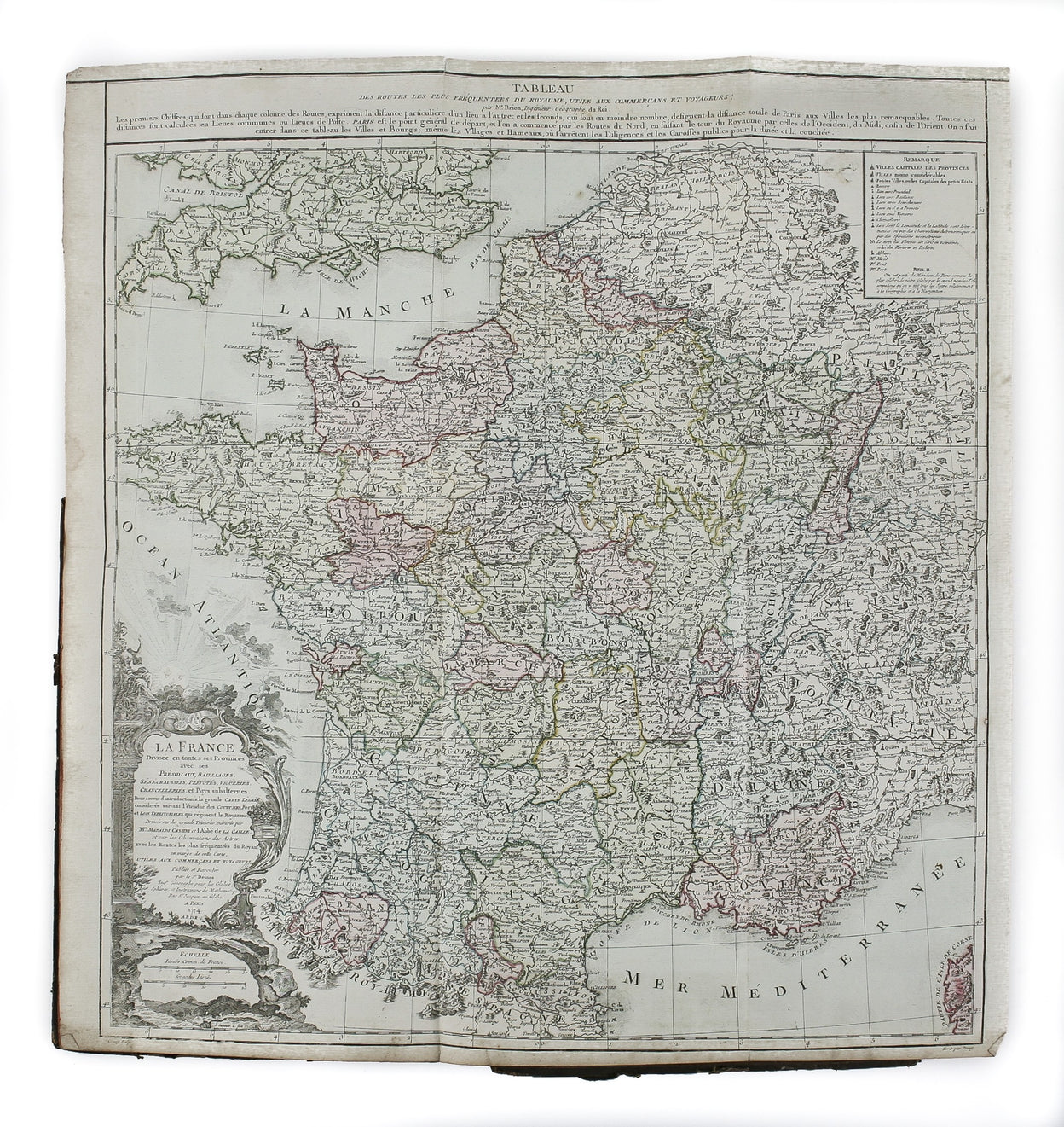 Atlas Historique de la France Ancienne et Moderne ... pour servir a la lecture de l'histoire de Mess. Velly & Villarer, ... Revu, corrigee et considerablement augmente par MM. B.B. Ingenieurs-Geographes du Roi. ...