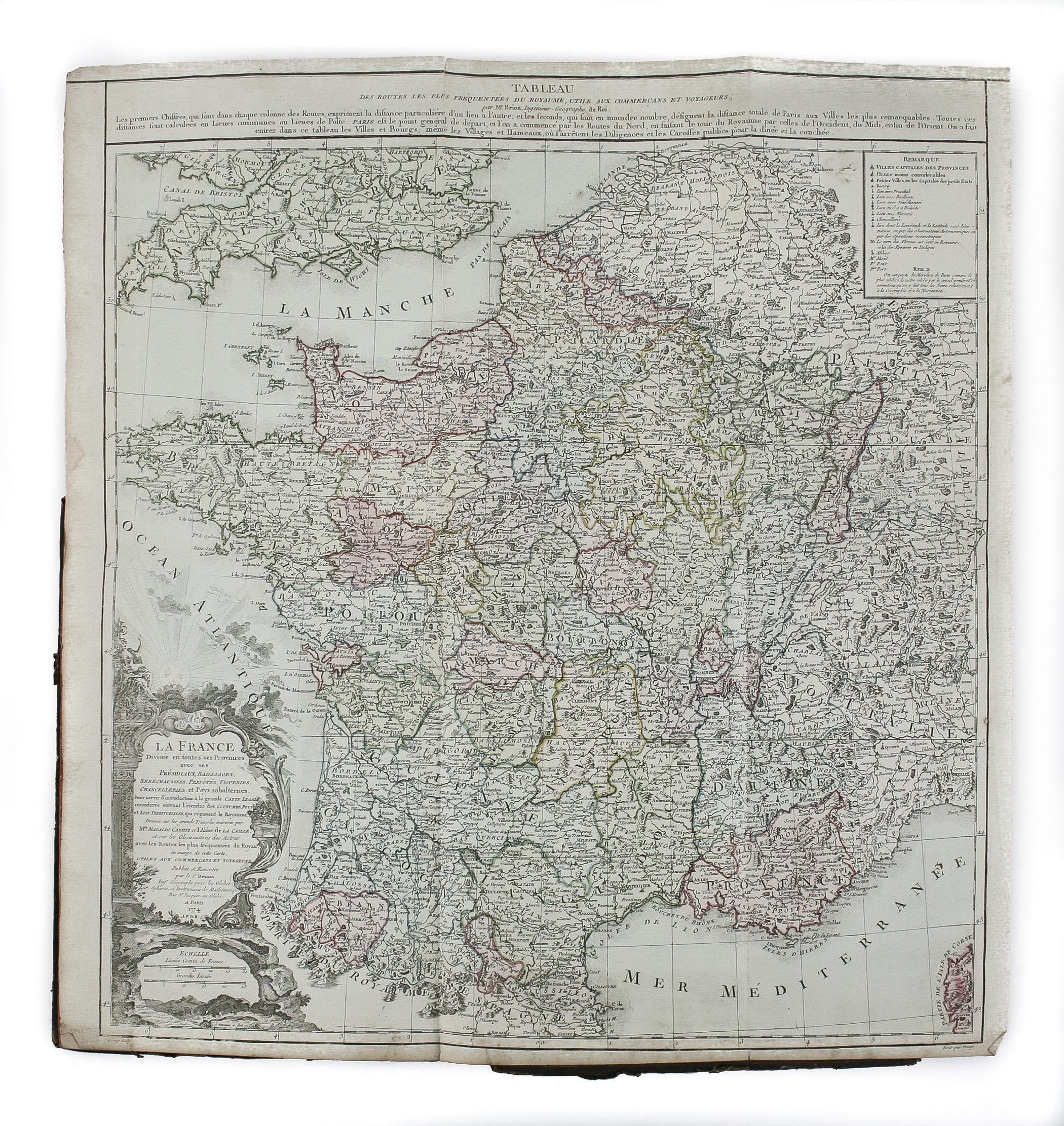 Atlas Historique de la France Ancienne et Moderne ... pour servir a la lecture de l'histoire de Mess. Velly & Villarer, ... Revu, corrigee et considerablement augmente par MM. B.B. Ingenieurs-Geographes du Roi. ...