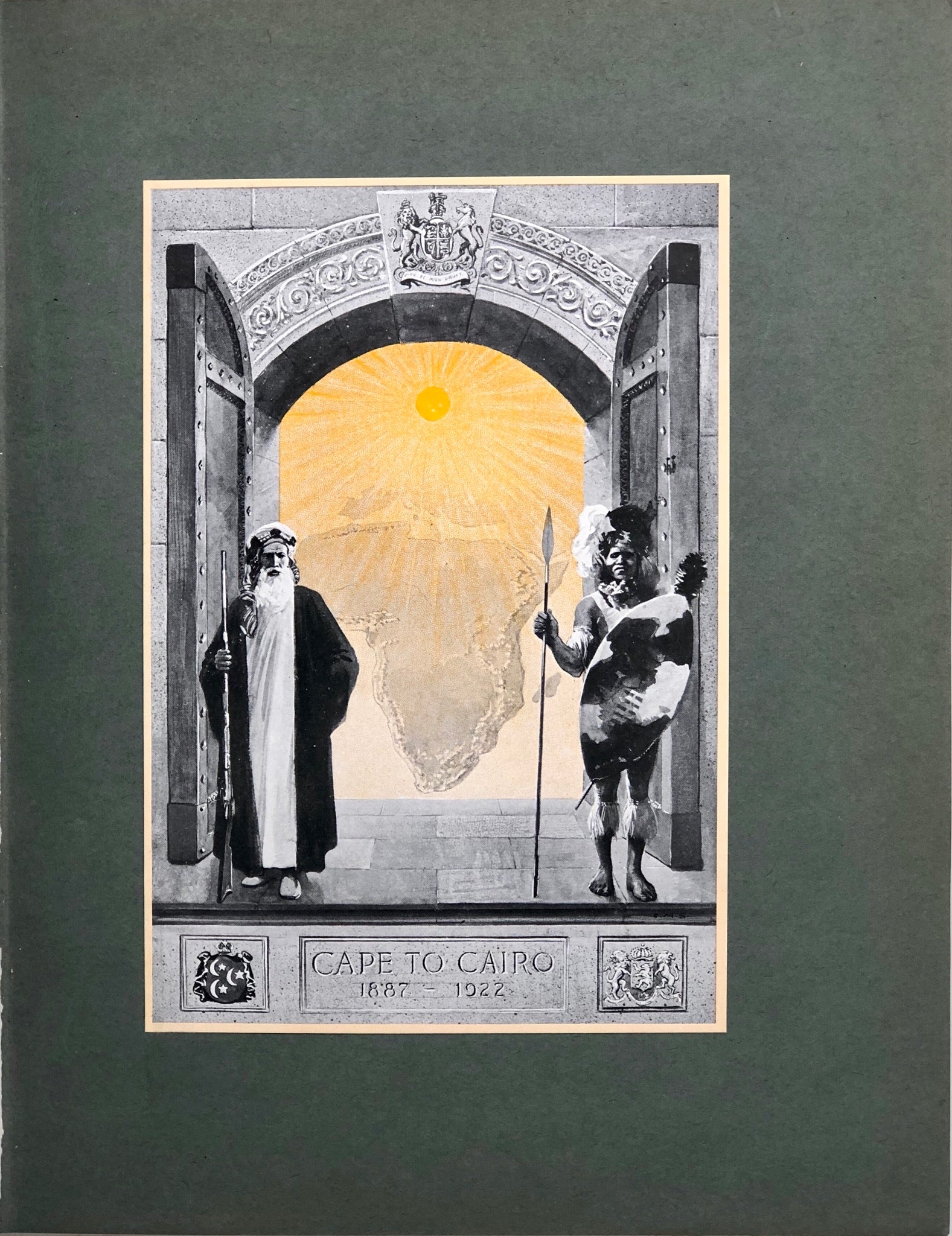 The Story of the Cape to Cairo Railway and River Route, from 1887 to 1922. Volumes 1 to 4, the 5th volume comprising a slip case containg 12 large coloured, folding maps,