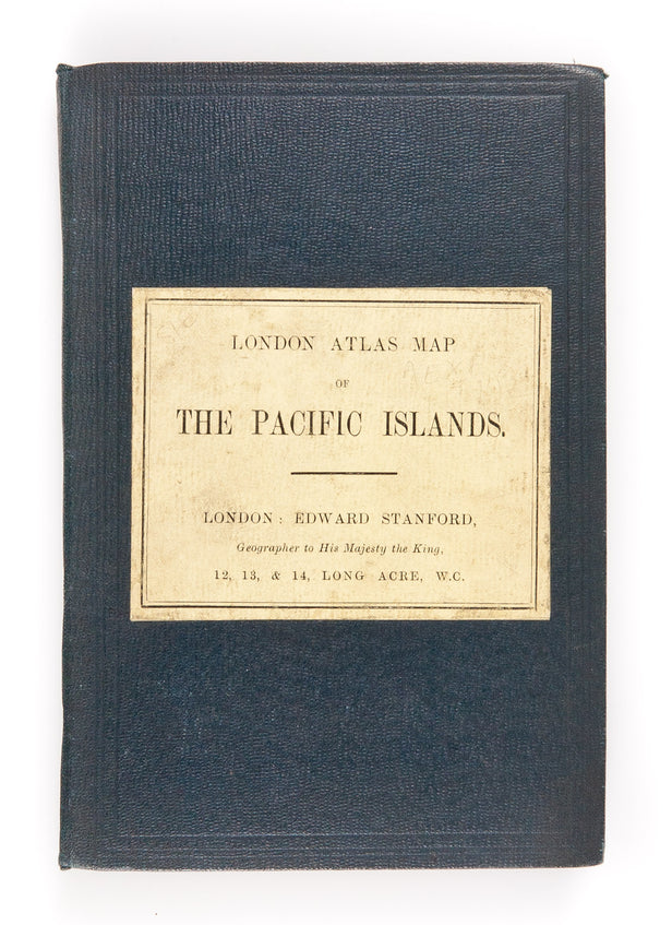 LONDON ATLAS MAP OF THE PACIFIC ISLANDS