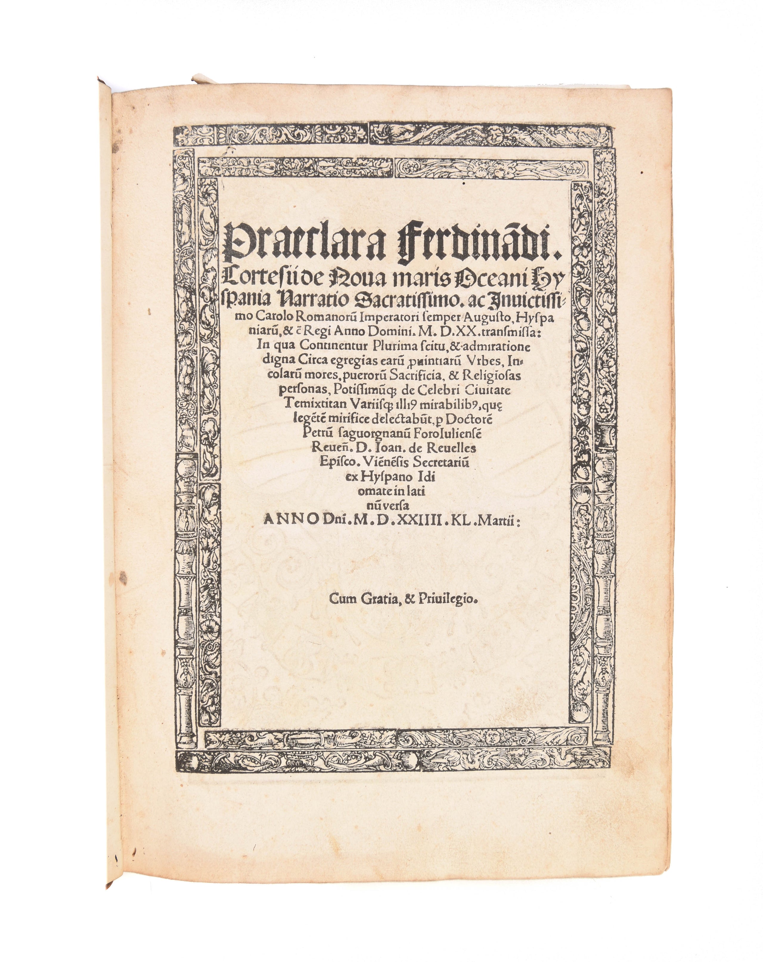 Praeclara Ferdinadi Cortesii de nova Maris Oceani Hyspania Narratio...