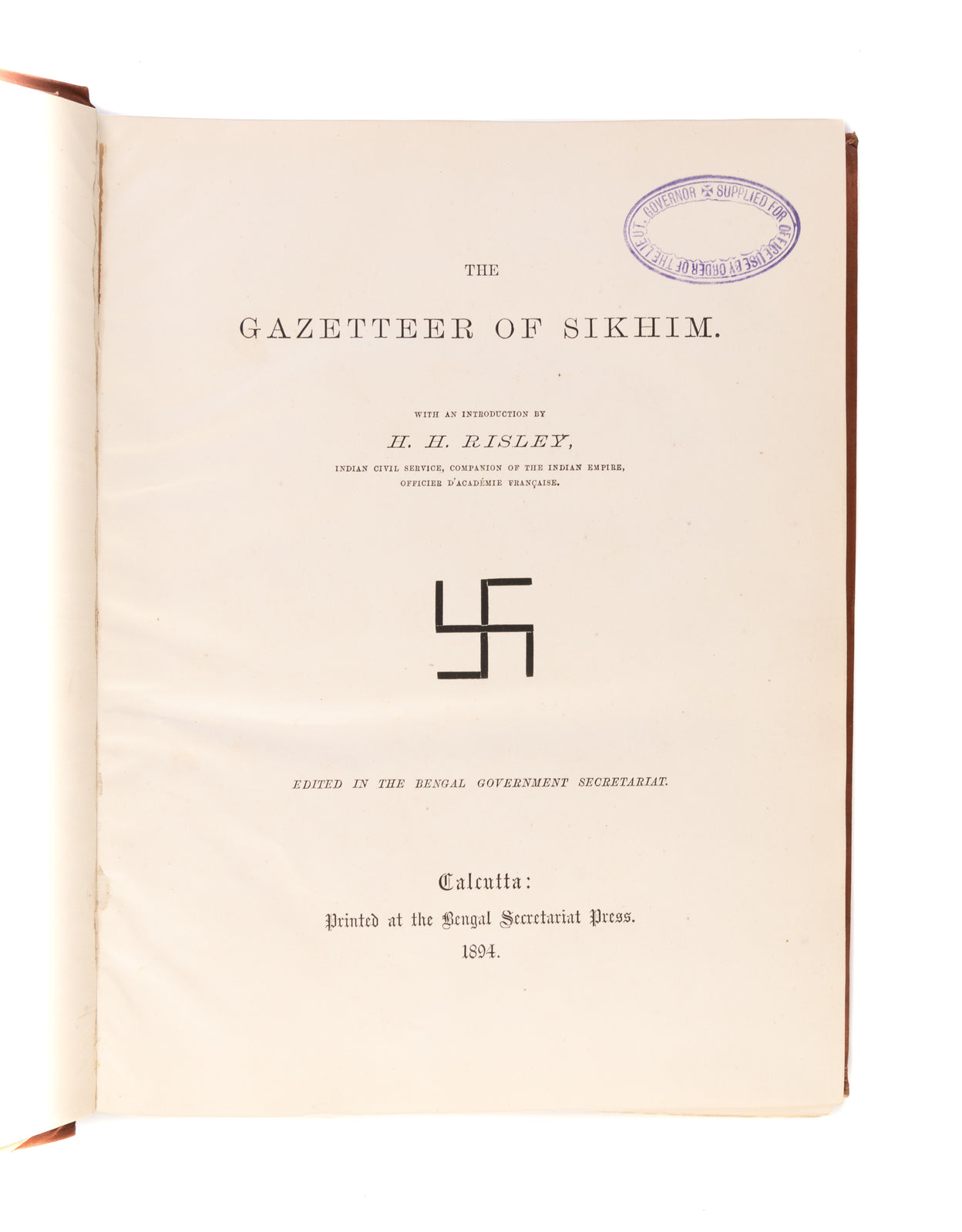 The Gazetteer of Sikhim.