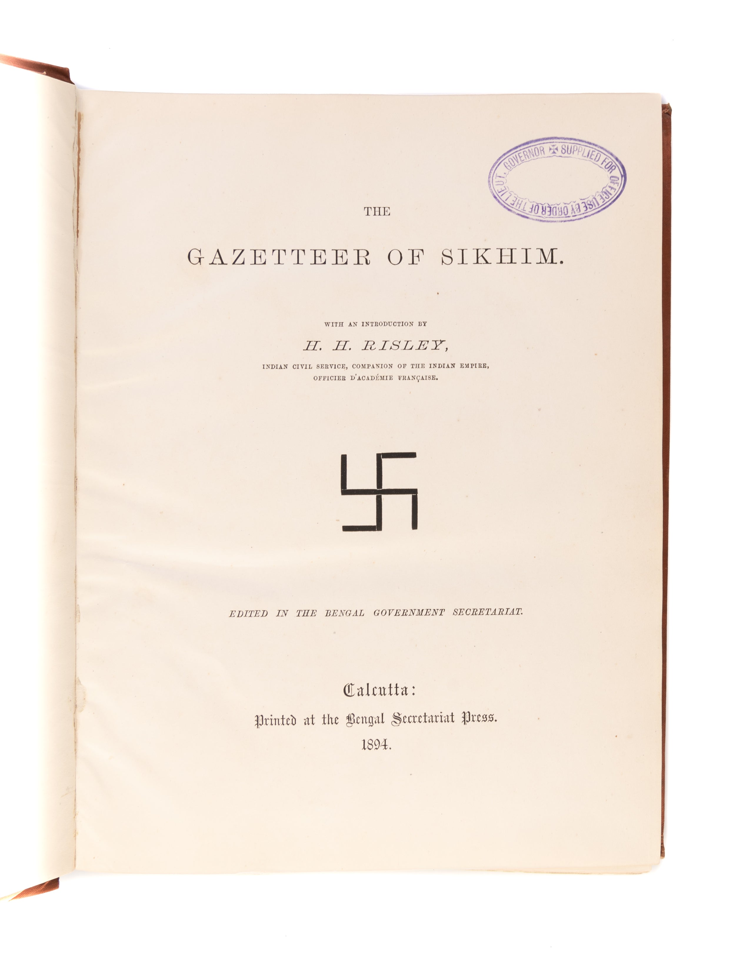 The Gazetteer of Sikhim.