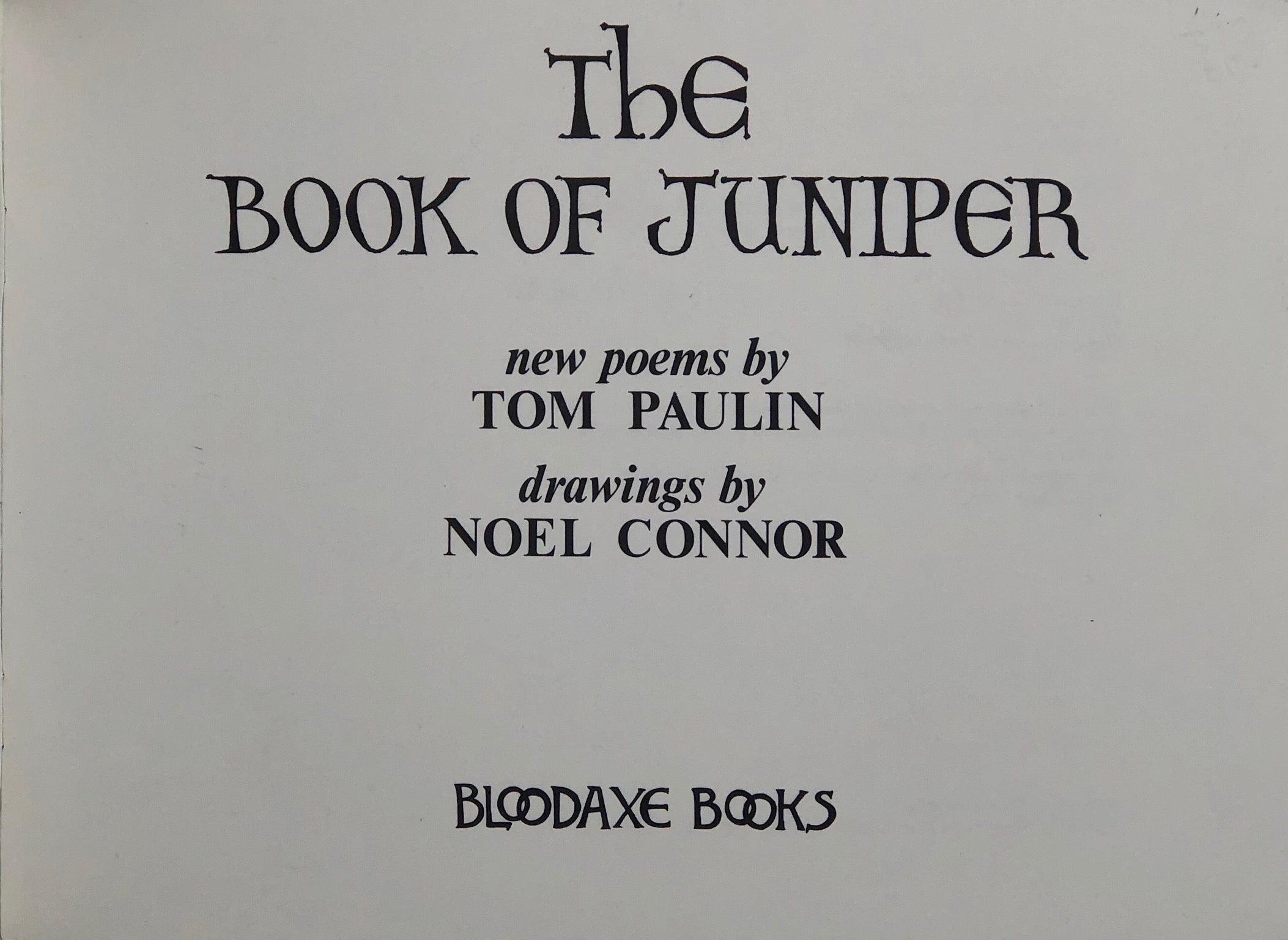 The Book of Juniper.