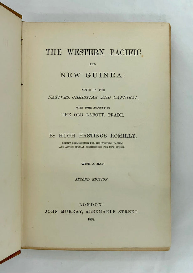 The Western Pacific and New Guinea: Notes on the Natives, Christian and Cannibal, with some Account of the Old Labour Trade.