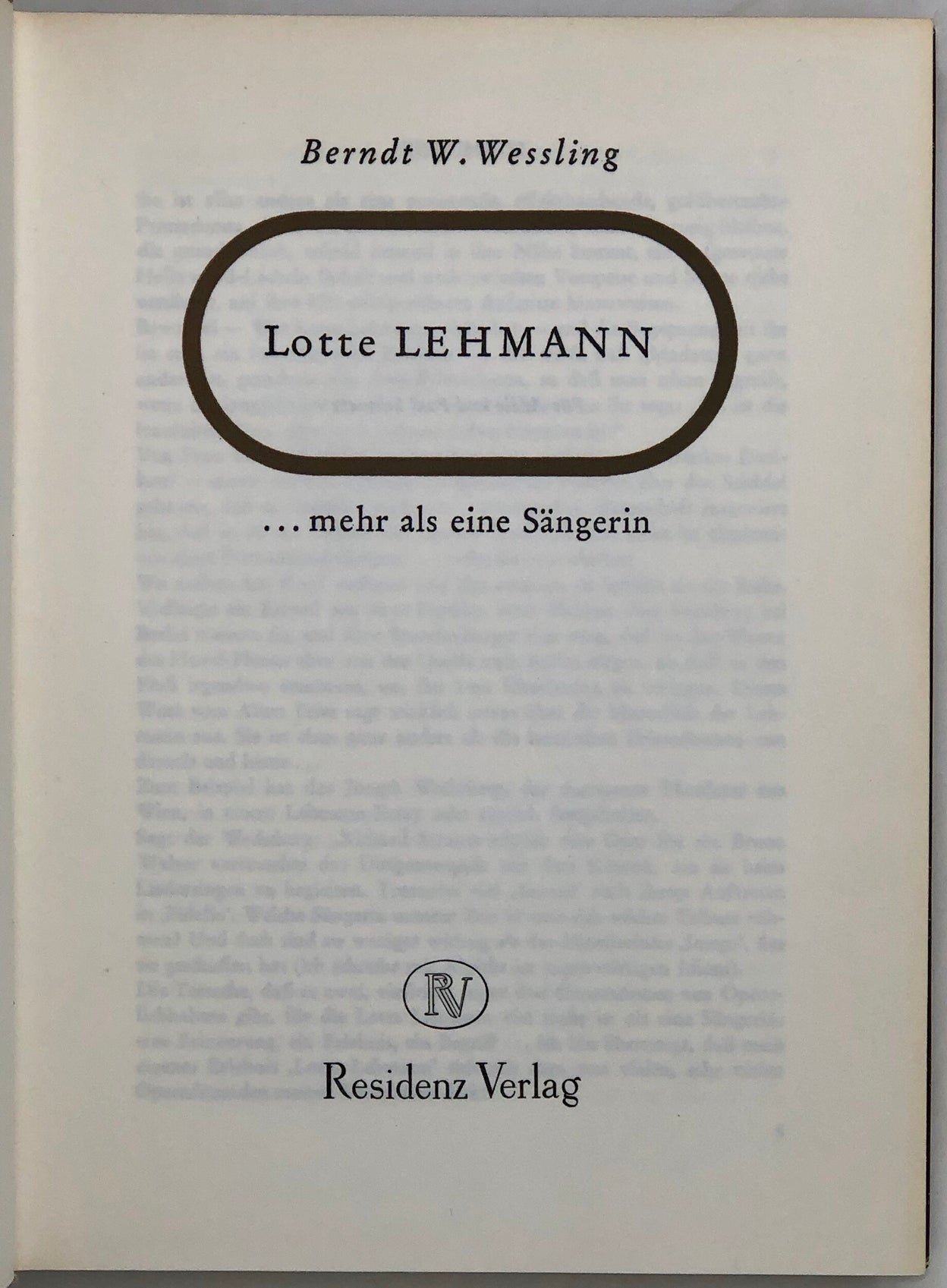 Lotte Lehmann ... mehr als eine Sängerin.