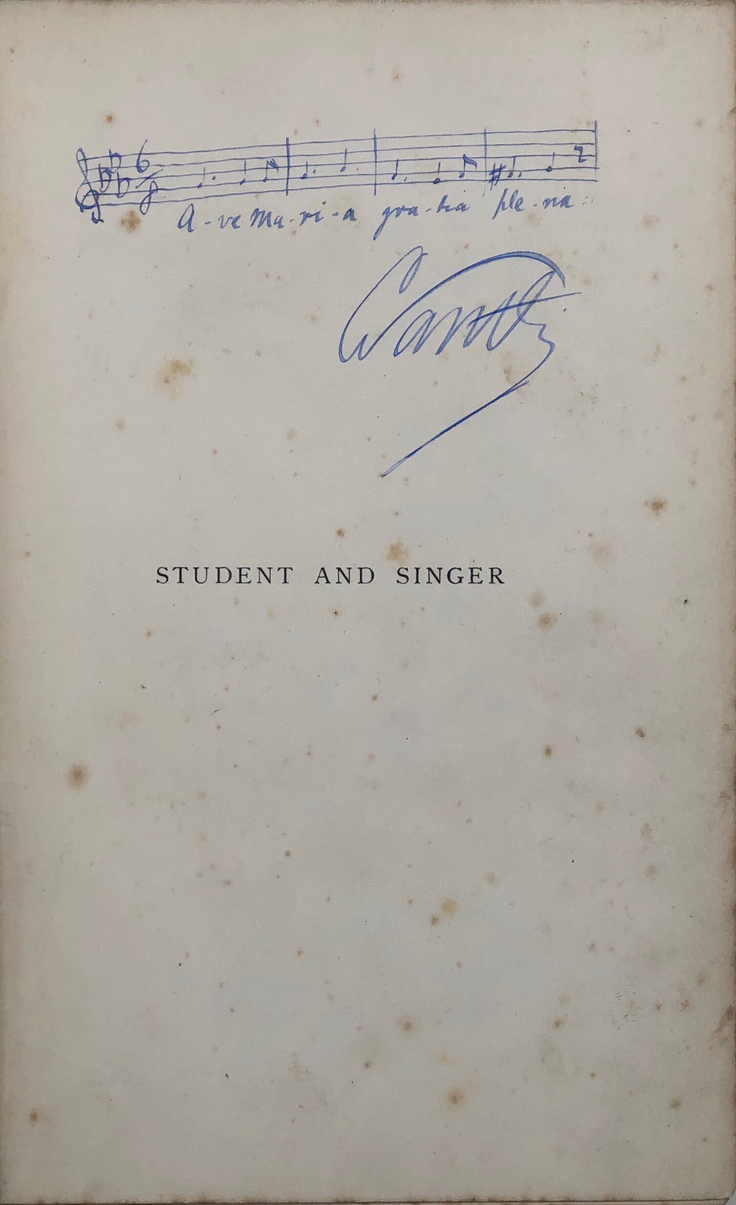 Student and Singer. The Reminiscences of Charles Santley.
