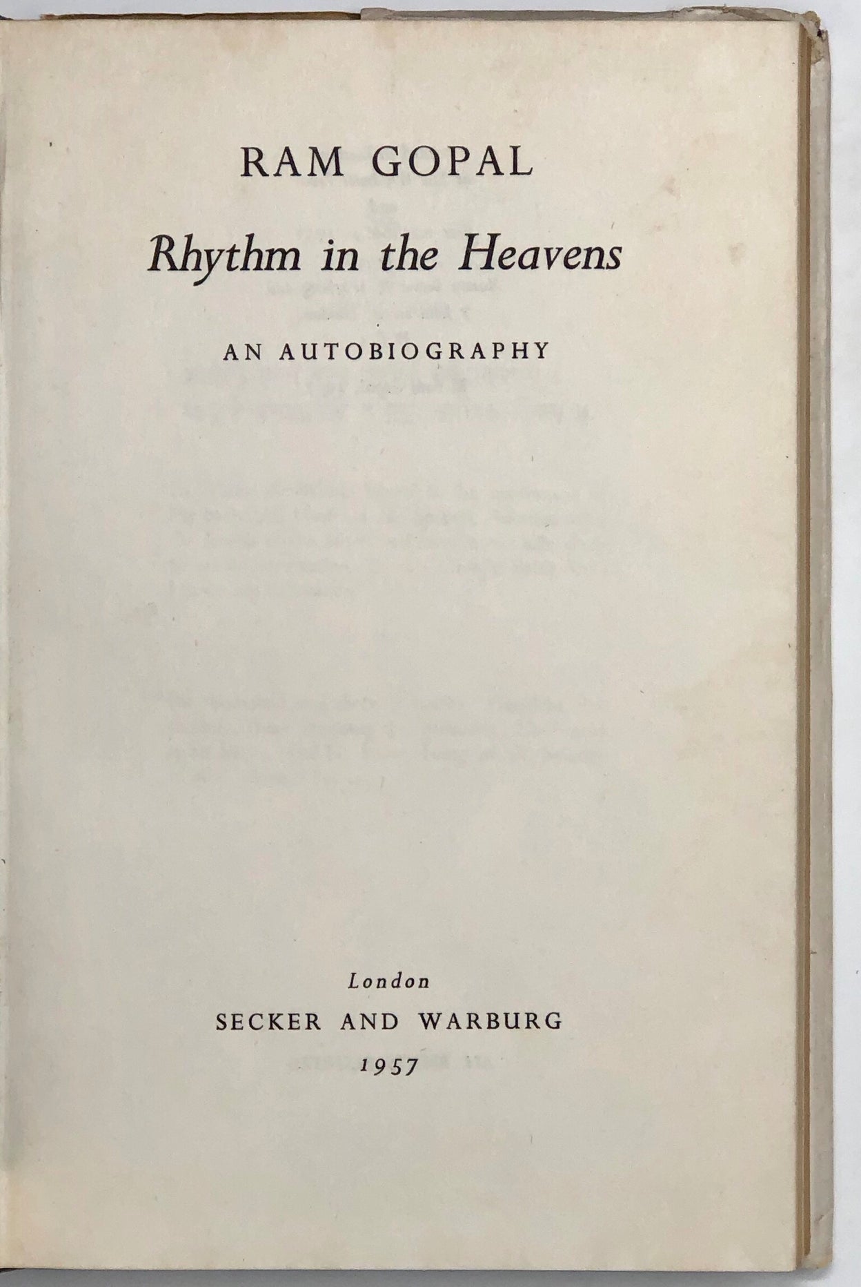 Rhythm in the Heavens.