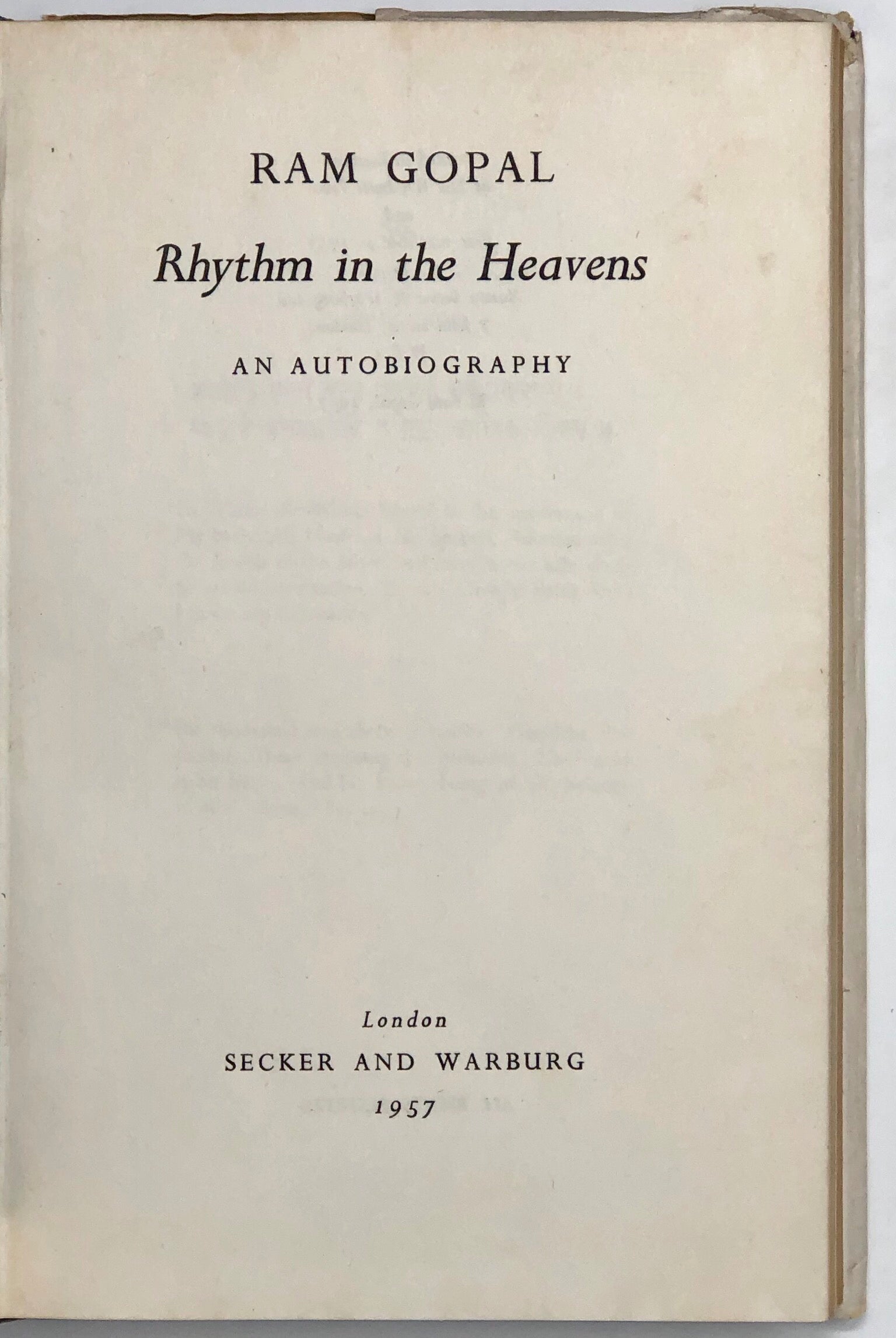 Rhythm in the Heavens.