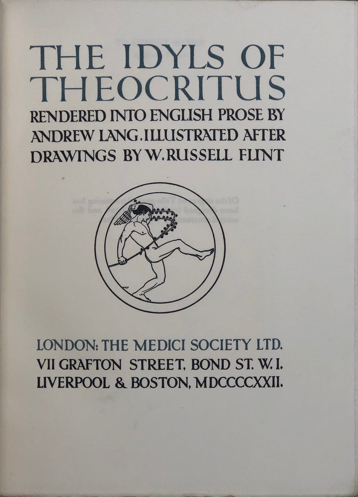 Theocritus, Bion and Moschus.