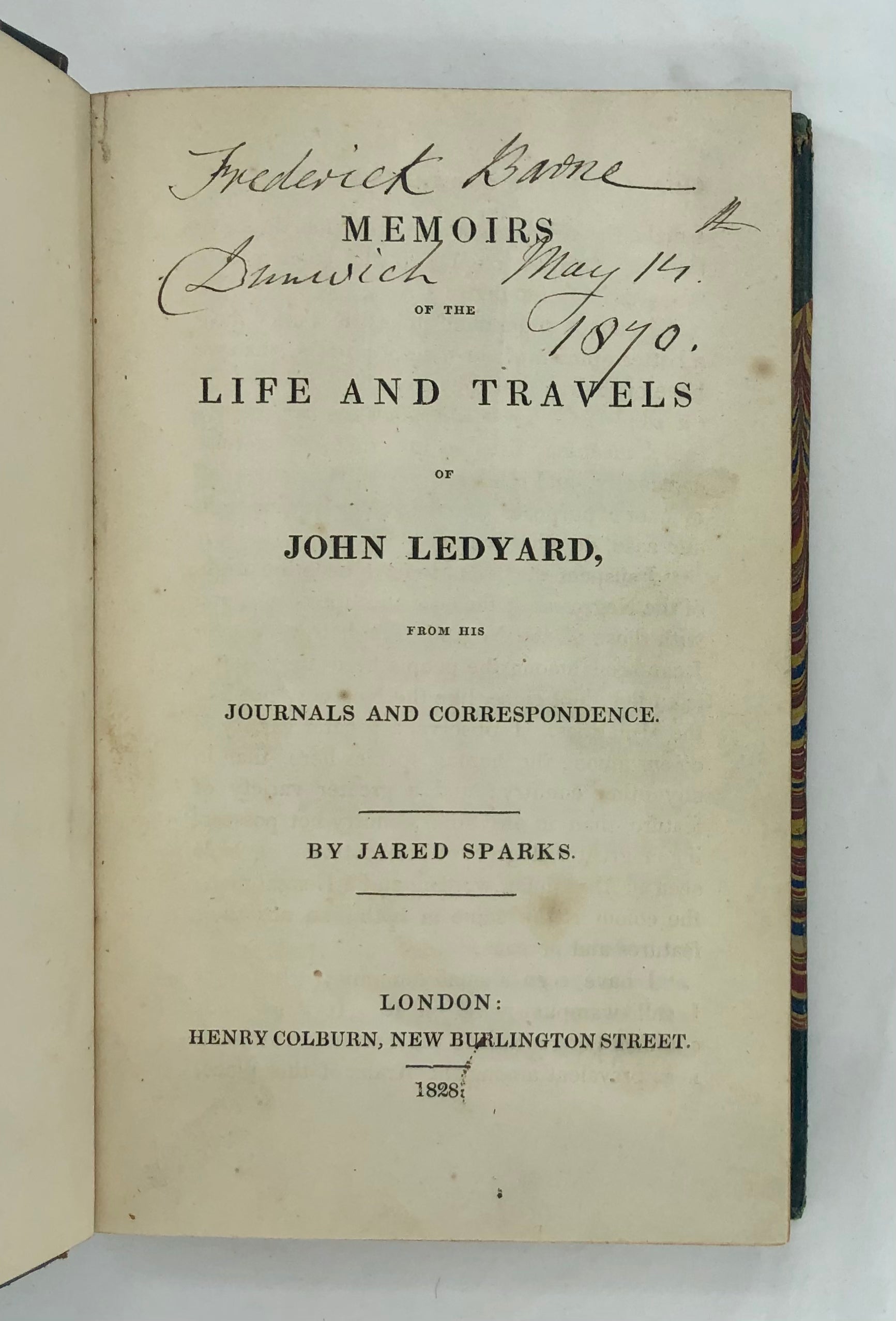 Memoirs of the Life and Travels of John Ledyard, from His Journals and Correspondence.