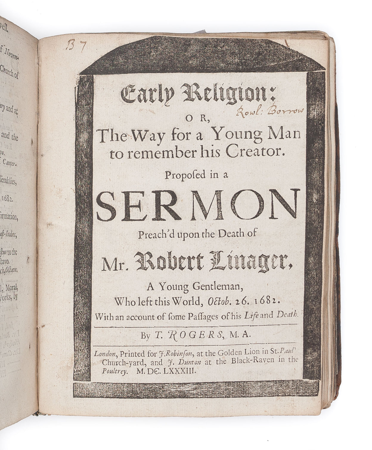 A sammelband volume of fifteen 17th-century funeral sermons.