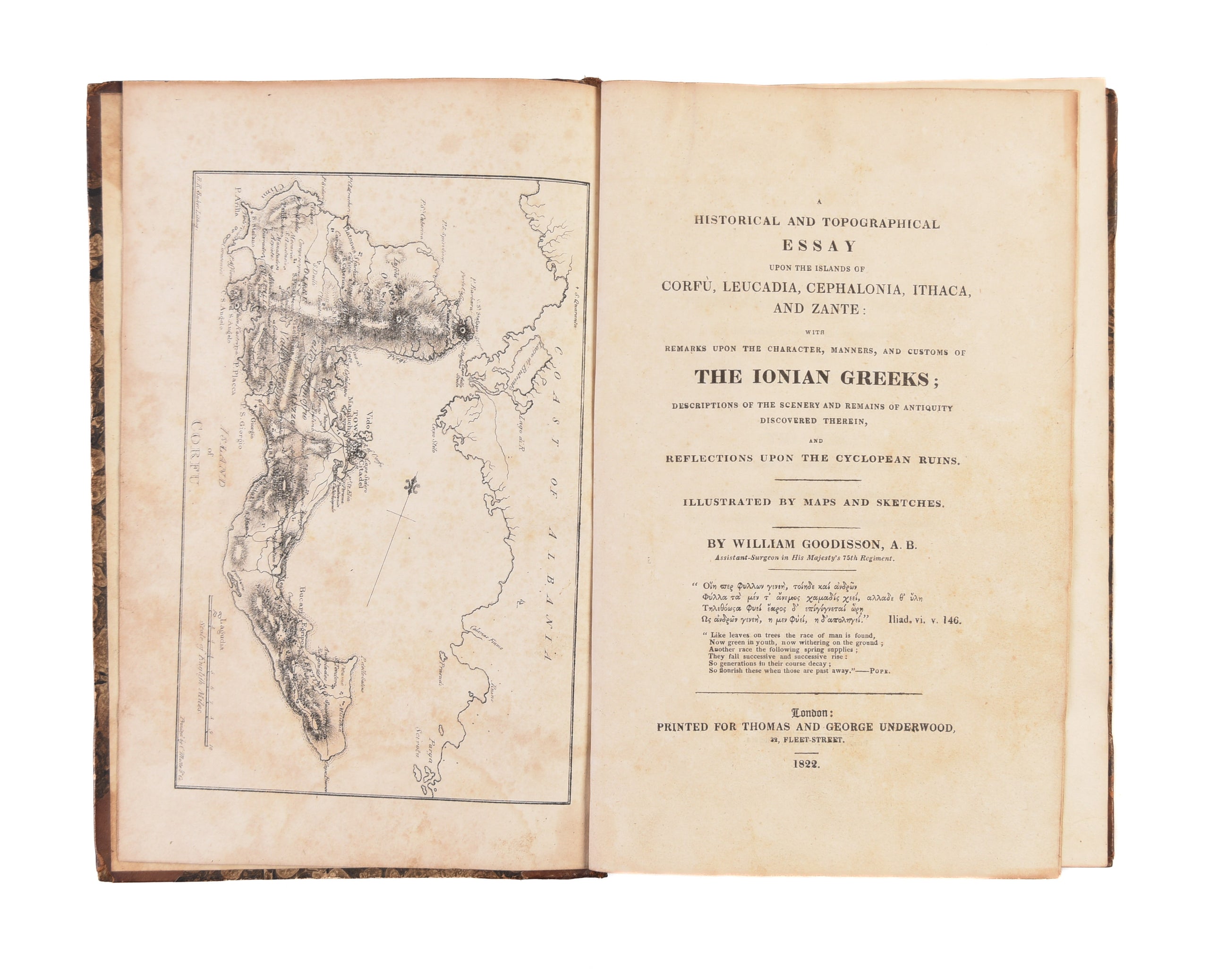 A Historical and Topographical Essay upon the Islands of Corfu, Leucadia, Cephalonia, Ithaca, and Zante: