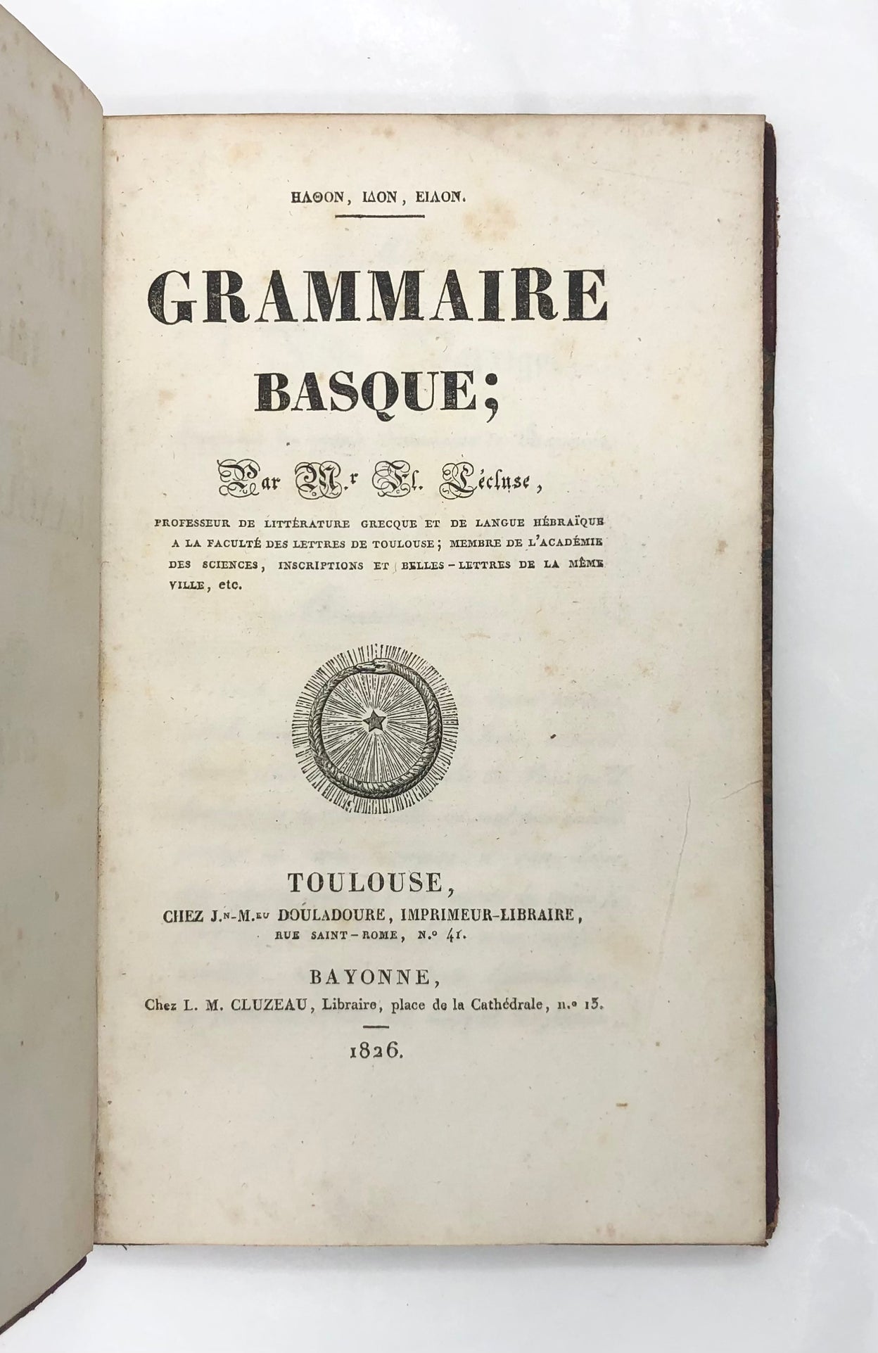 Grammaire Basque.