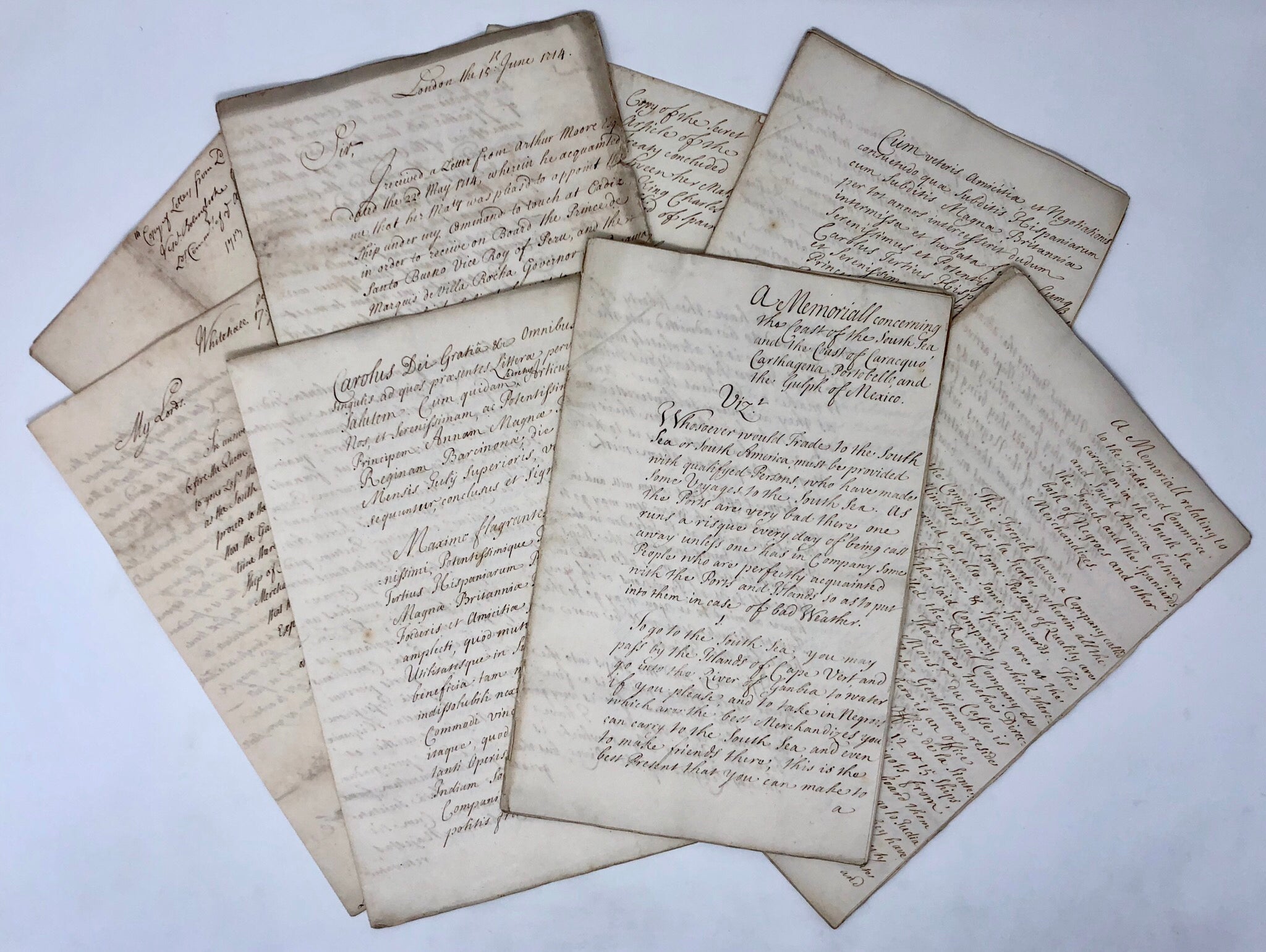 Bolingbroke Papers (manuscripts and letters): British Trade in Spanish America