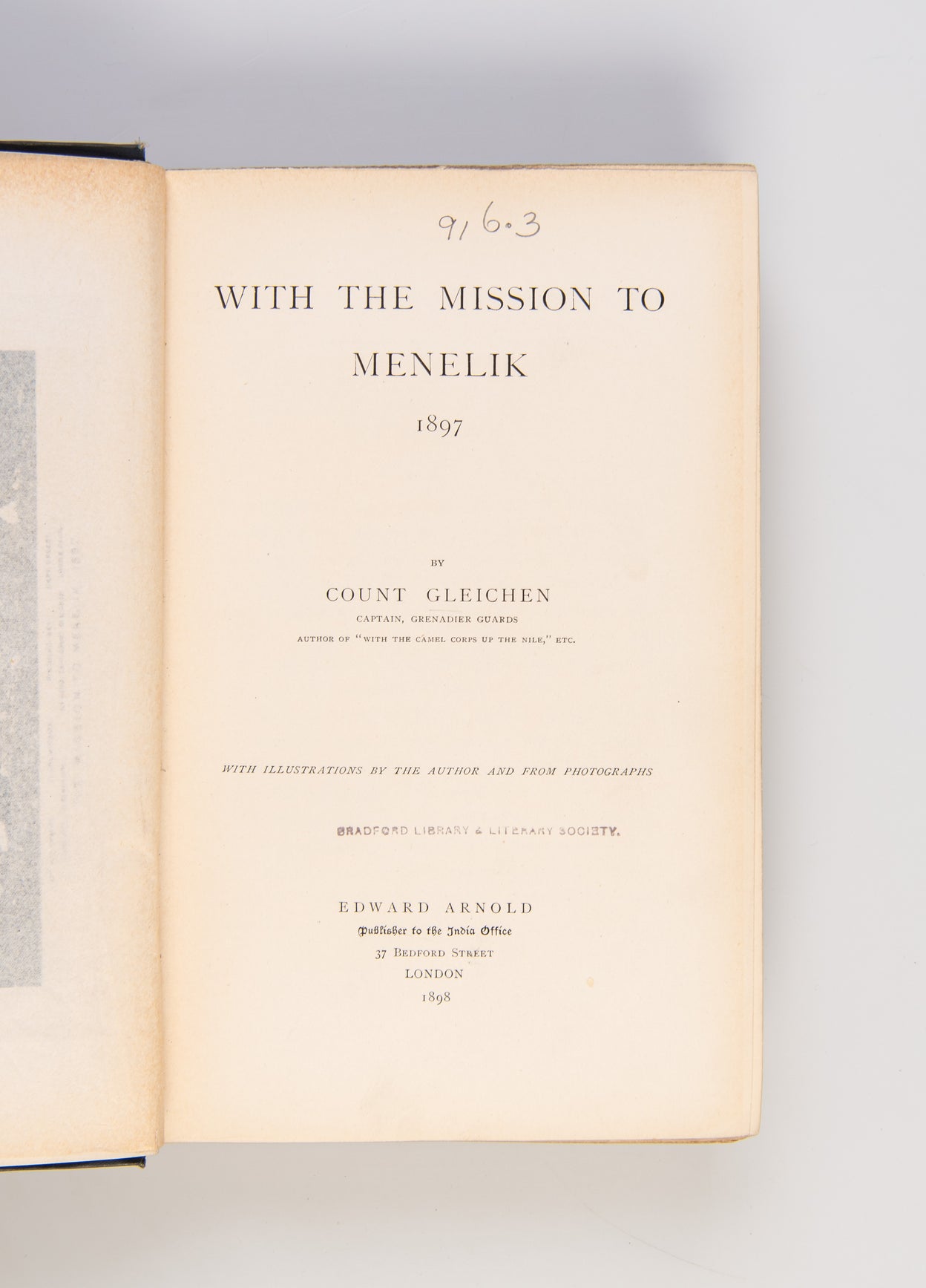 With the Mission to Menelik, 1897.