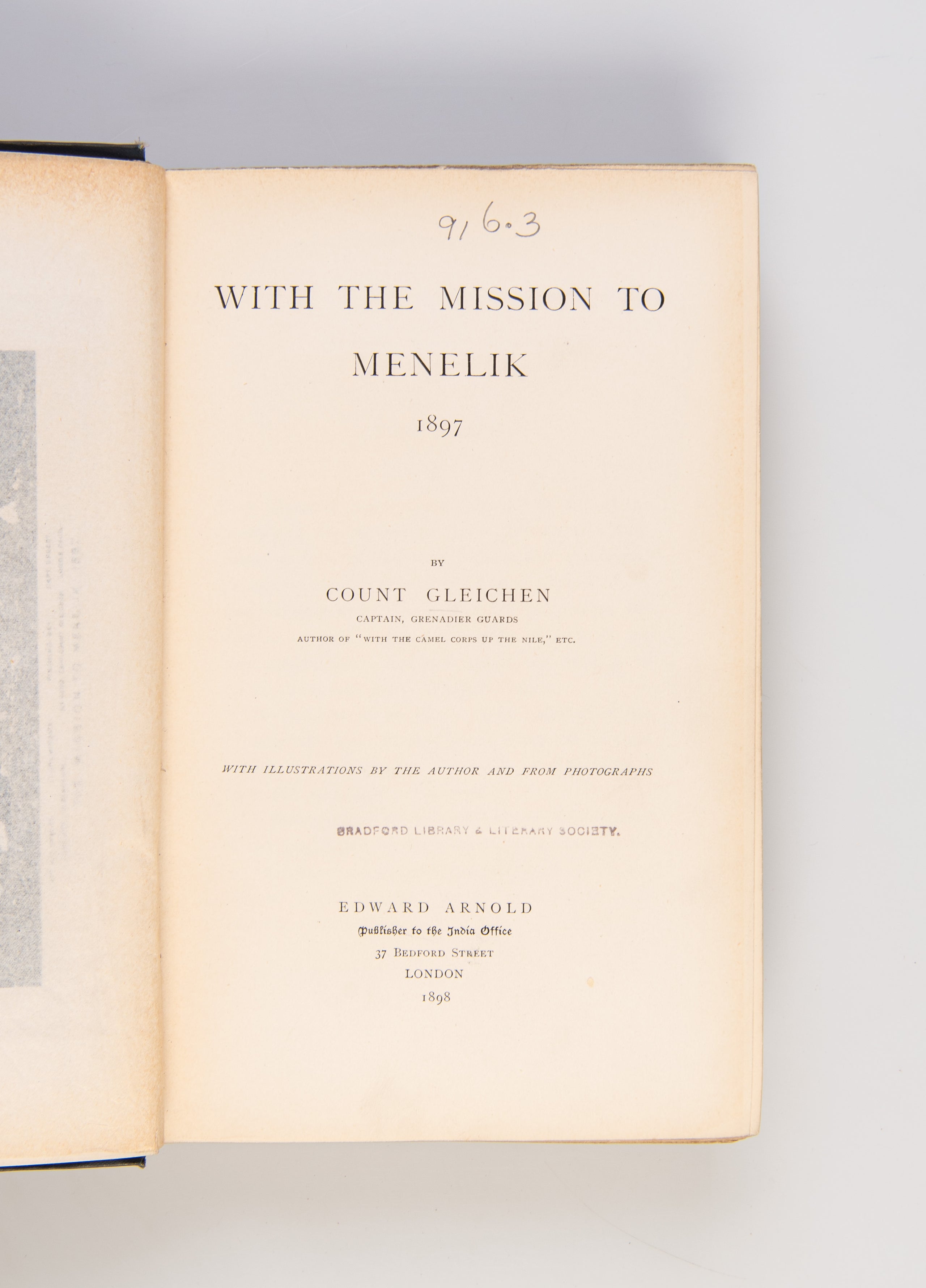 With the Mission to Menelik, 1897.