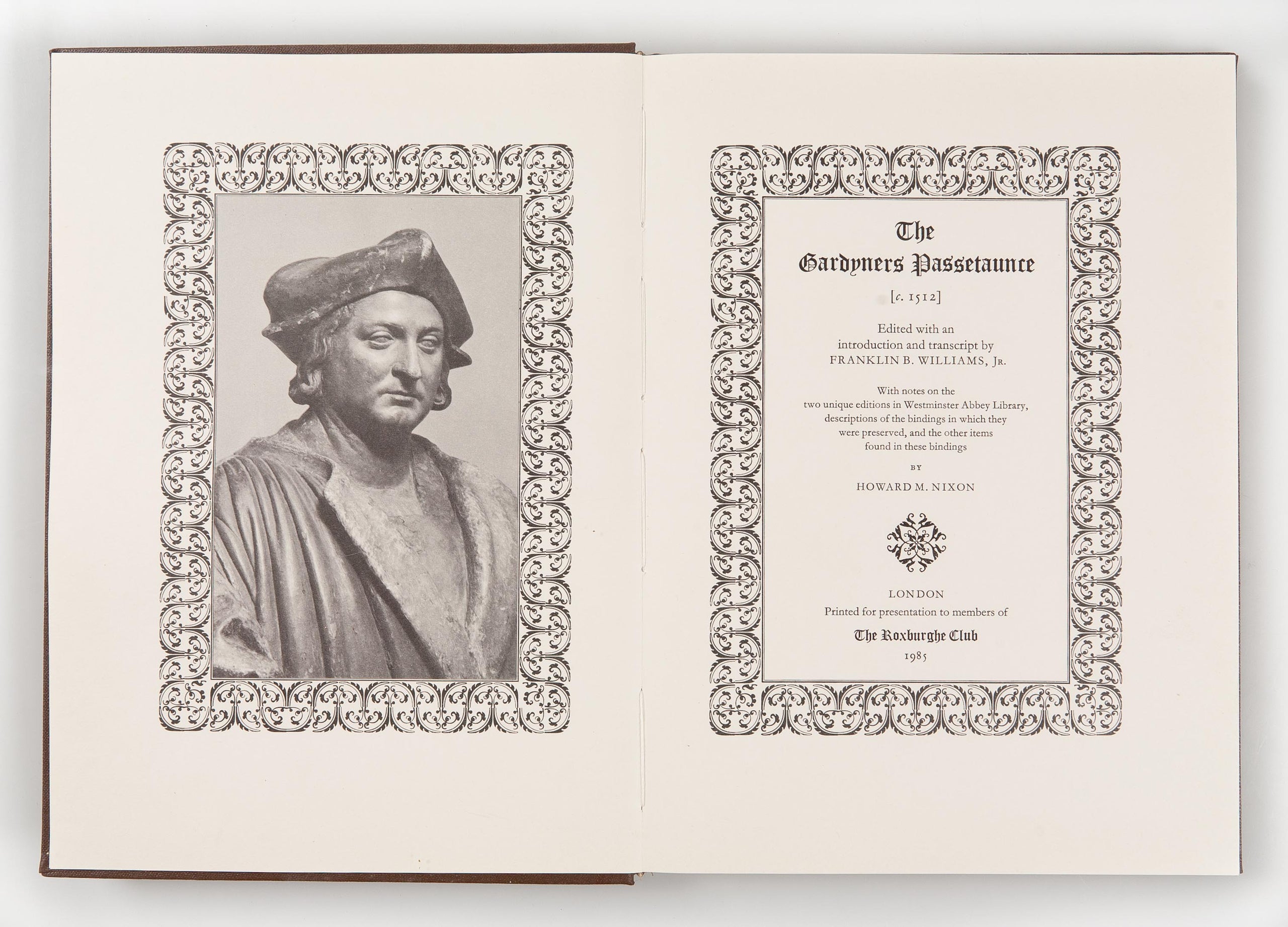 The Gardyners Passetaunce [c.1512]. Edited with an introduction by Franklin B. Williams, Jr.