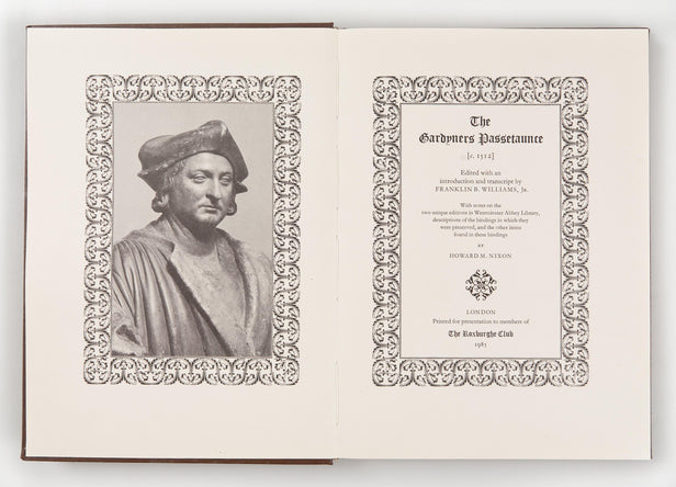The Gardyners Passetaunce [c.1512]. Edited with an introduction by Franklin B. Williams, Jr.