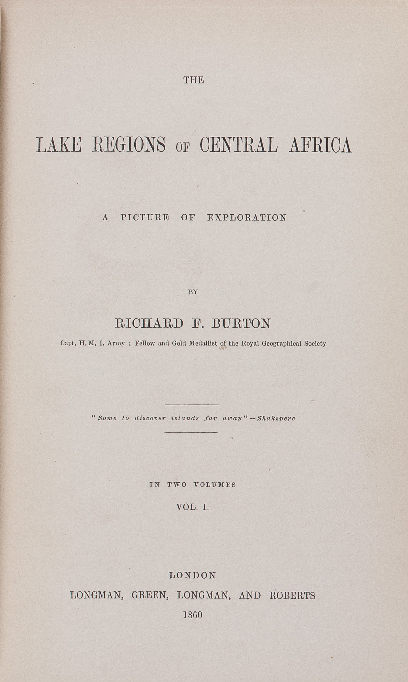 The Lake Regions of Central Africa. A Picture of Exploration.