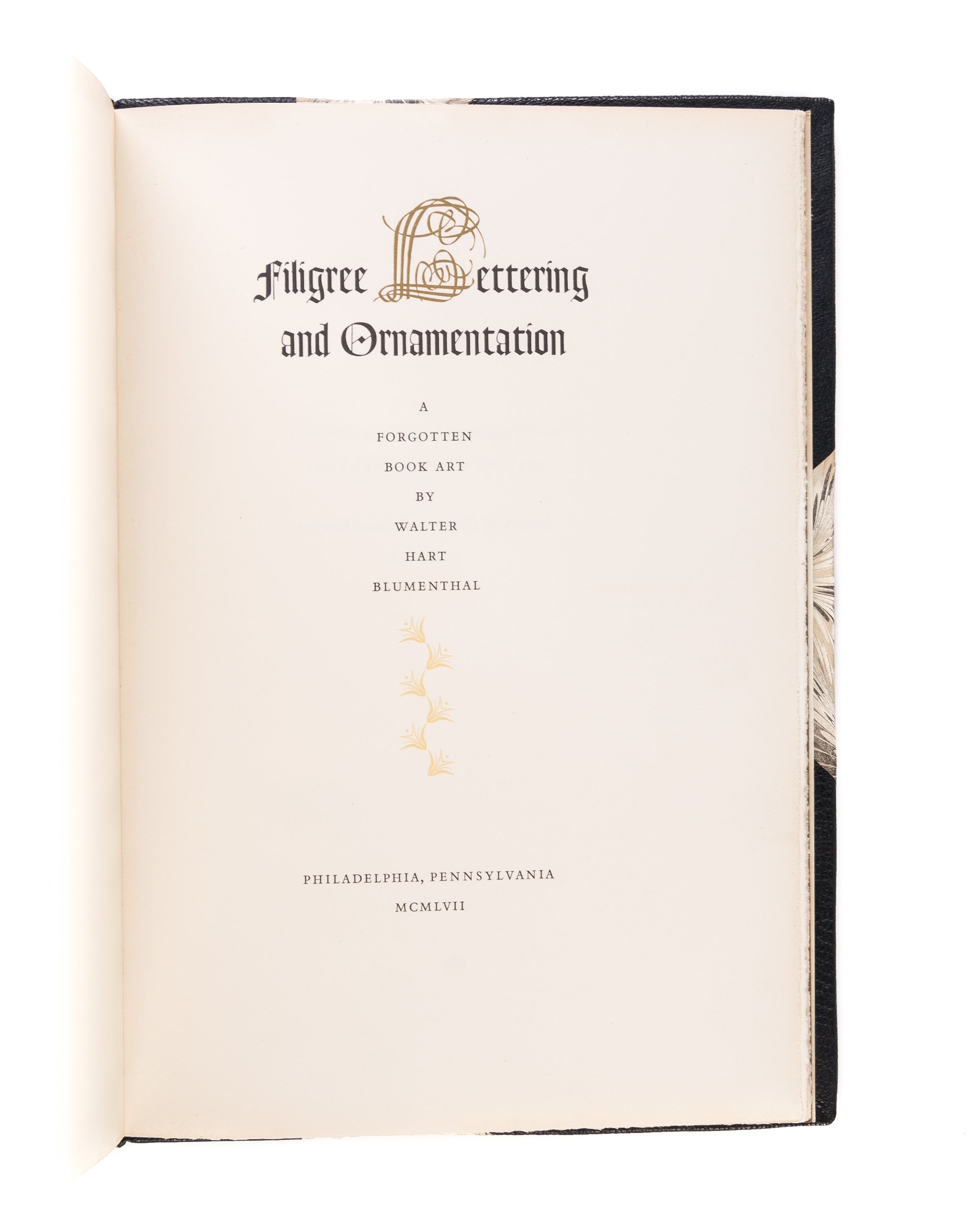Filigree lettering and ornamentation. A forgotten book art