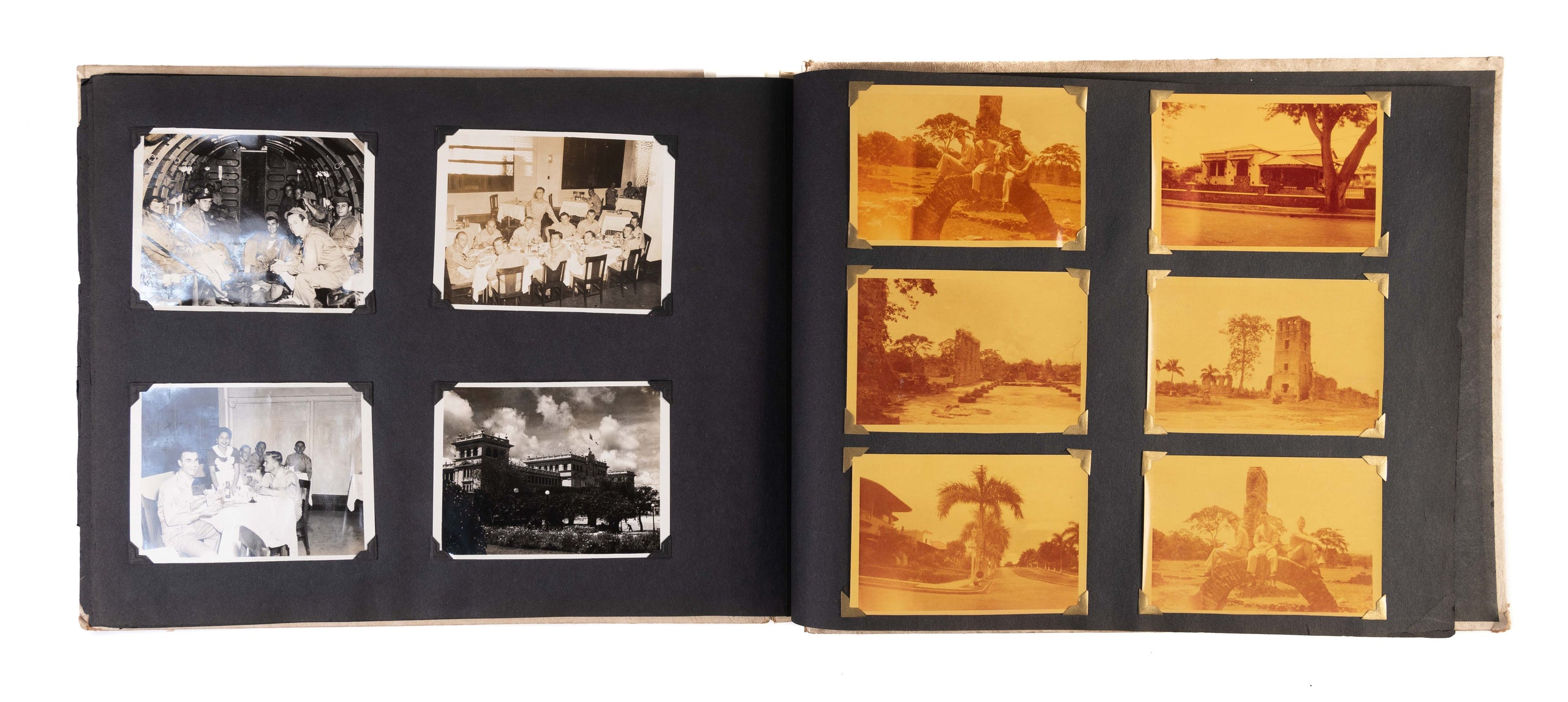 Photograph album and archive of material relating to military service in Panama.
