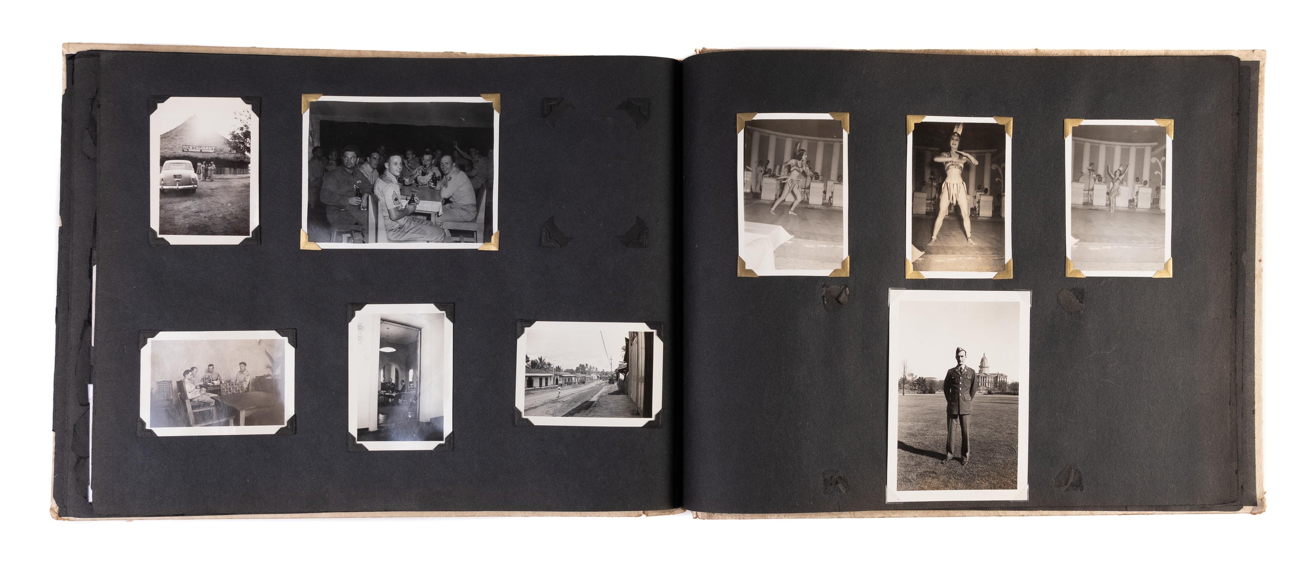 Photograph album and archive of material relating to military service in Panama.