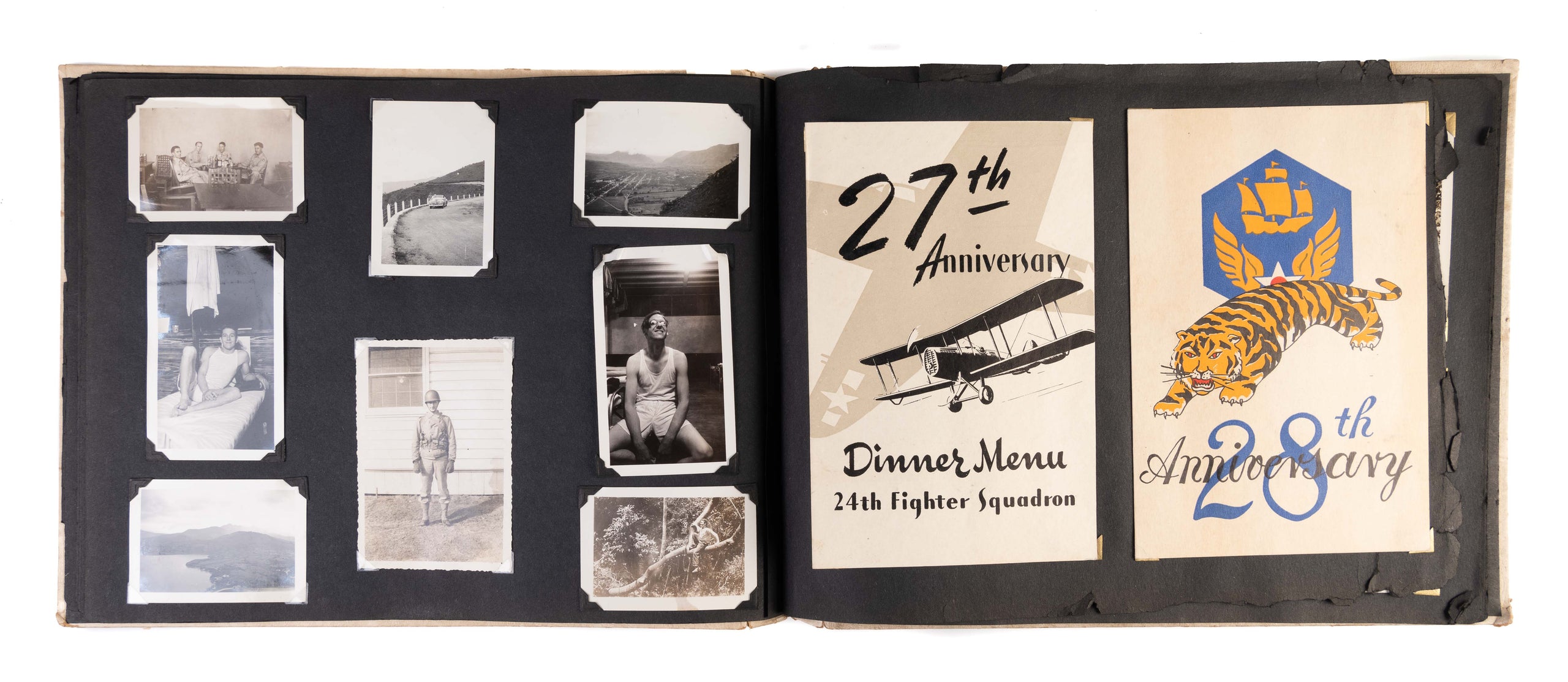 Photograph album and archive of material relating to military service in Panama.